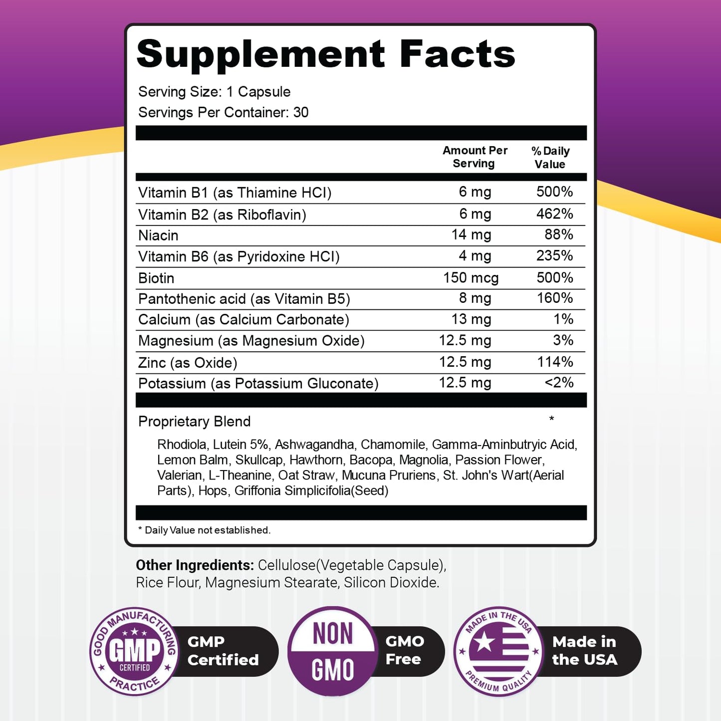 Nature’s NutriWave GlucoShield Pro B1, B2, B6, Magnesium & Zinc Capsule, 90 Capsules