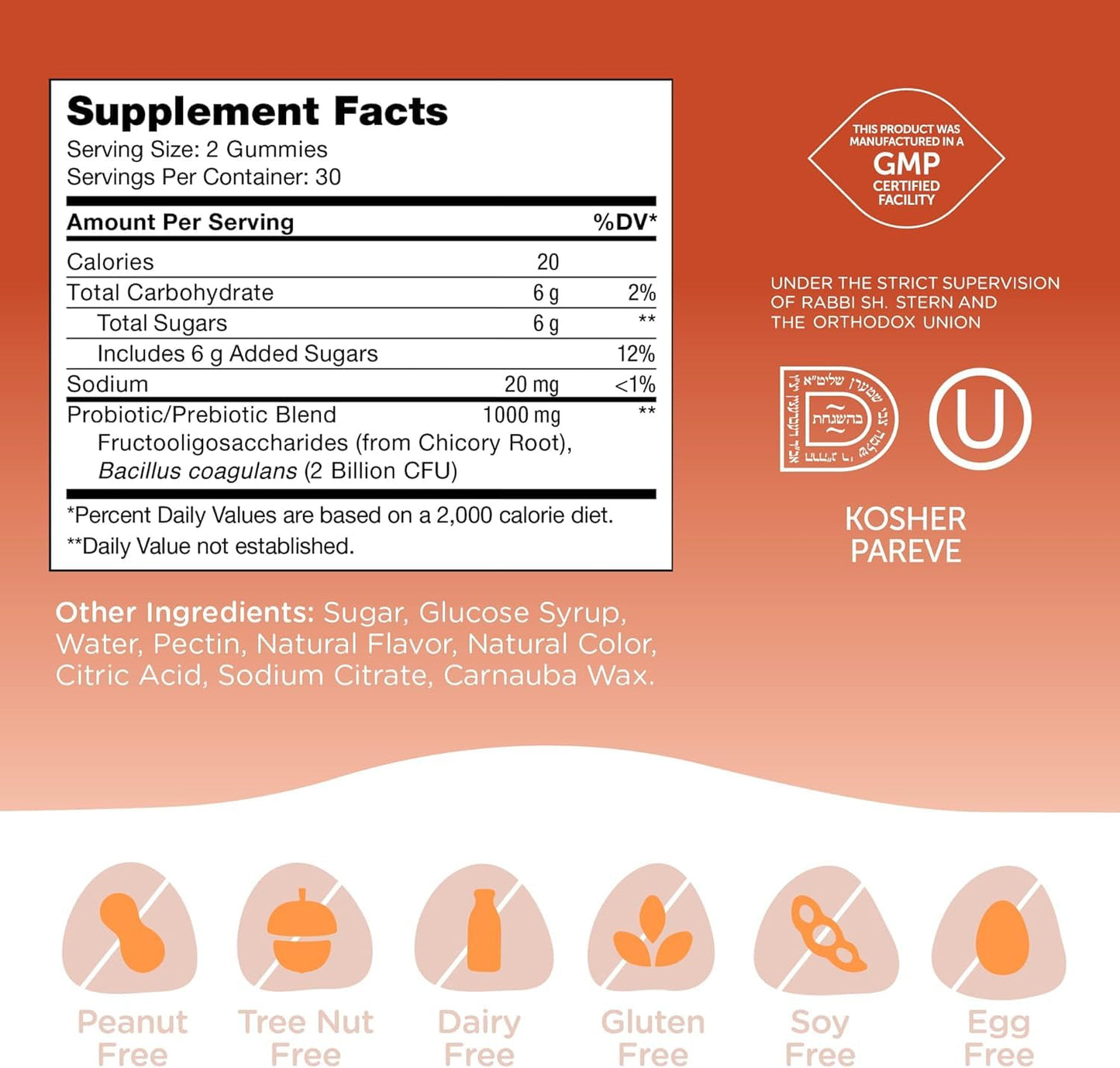 Zahler Chapter One Probiotic Gummies, 60 Count