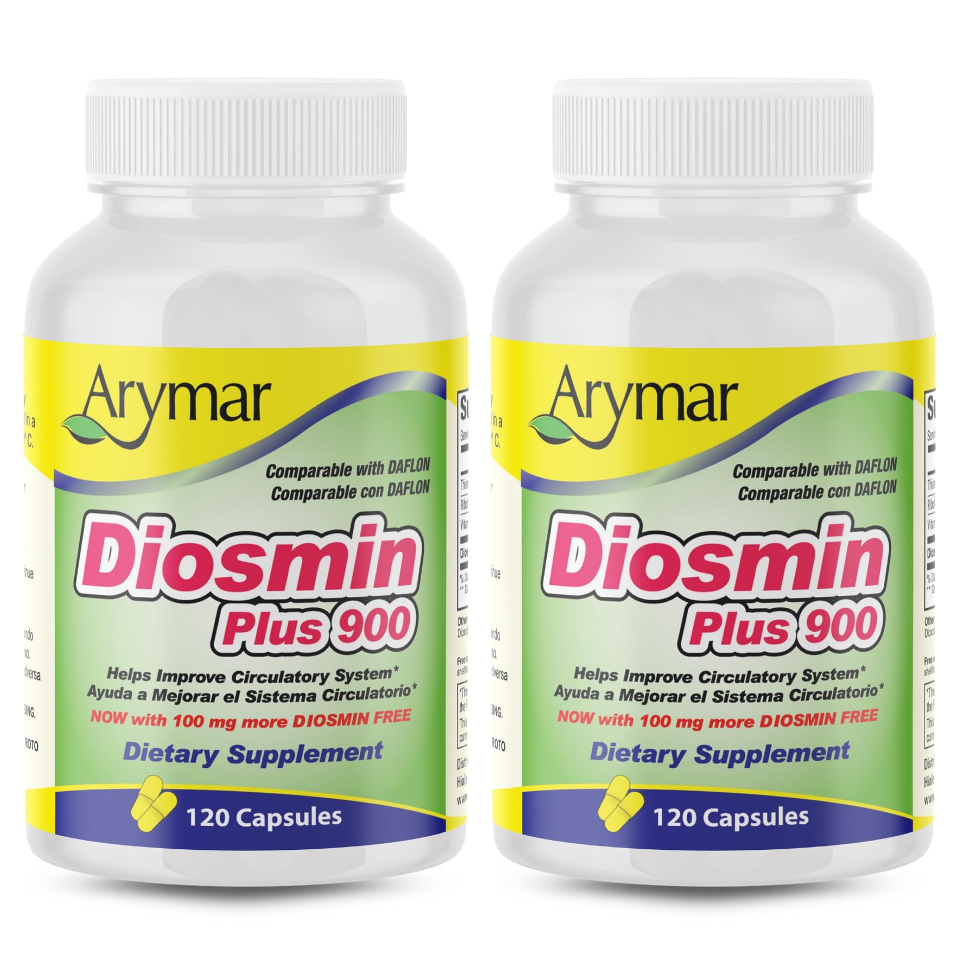 Arymar Diosmin Plus 900mg – Circulation & Vein Support Capsule, 240 Count