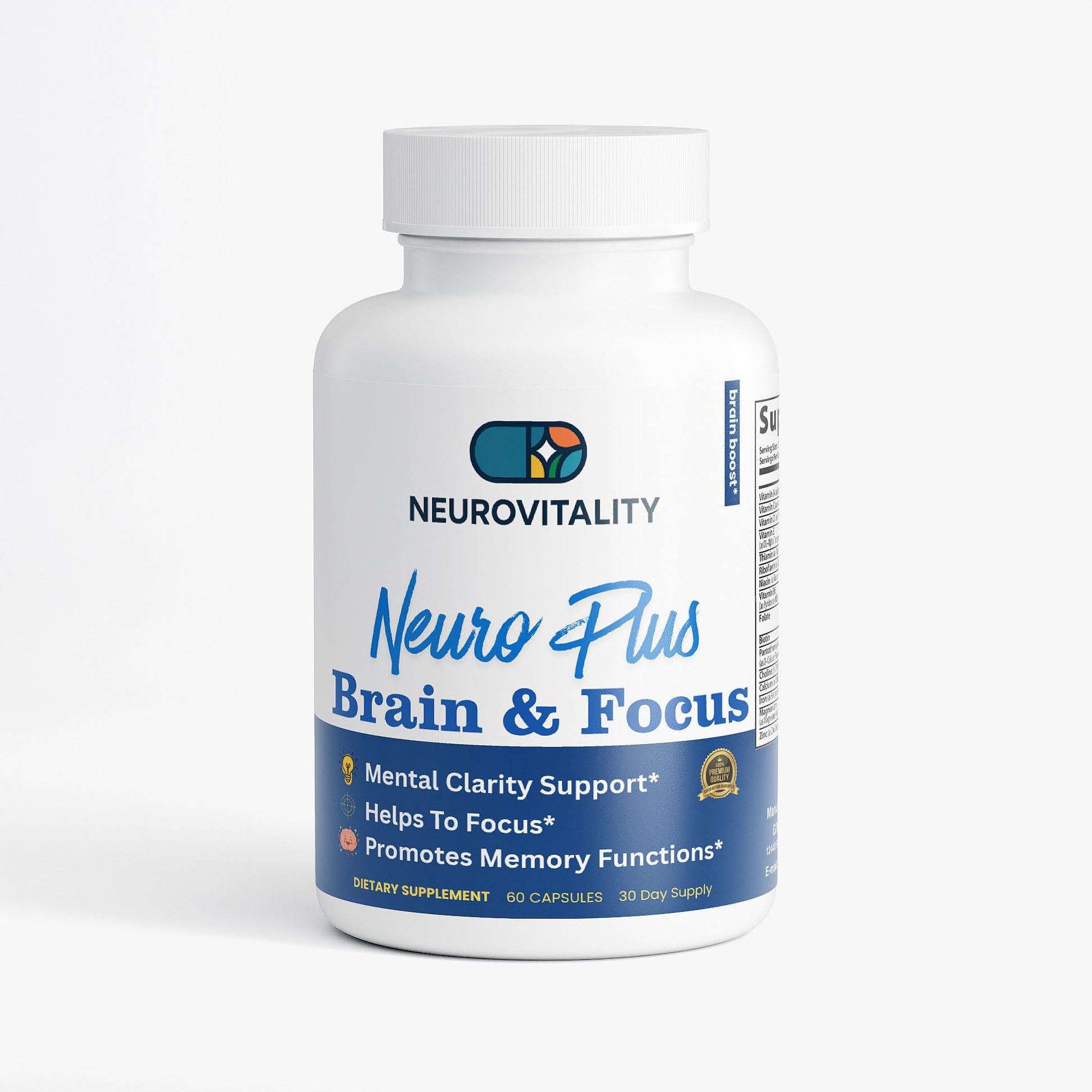 Generic Neuro Plus Brain and Focus Formula Capsule 60 Count