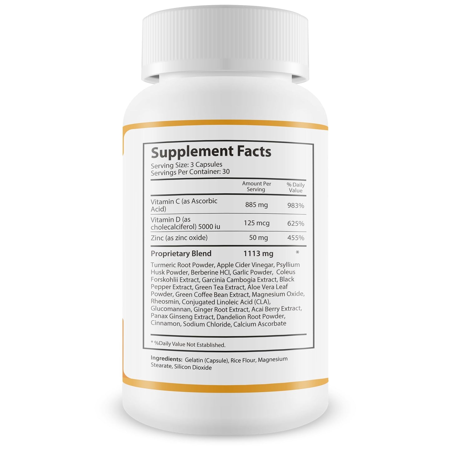 True You Health Orange Trick Gut Cleanse Detox Capsules, 90 Count