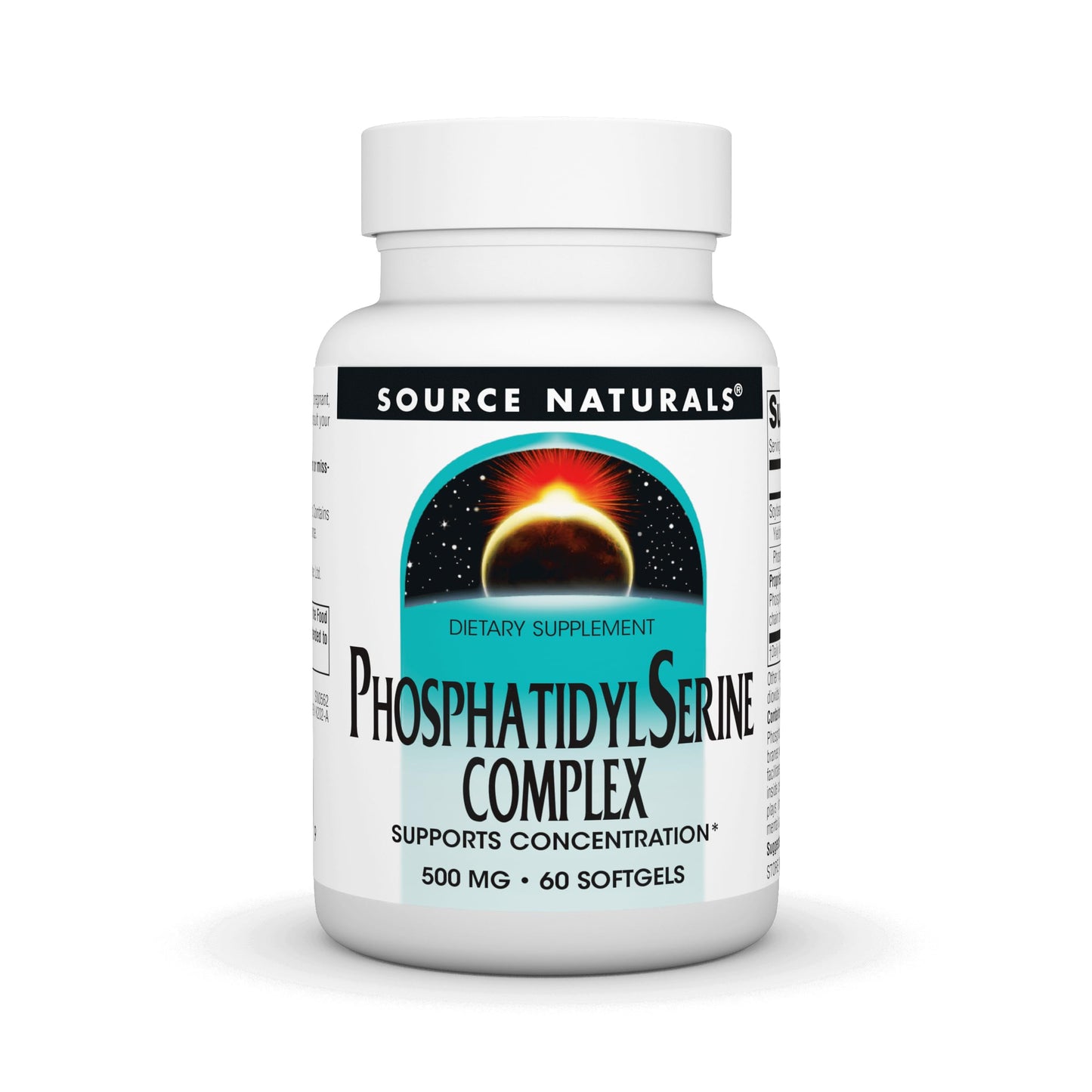 Source Naturals Phosphatidyl Serine Complex Softgels, 500 mg, 60 Softgels