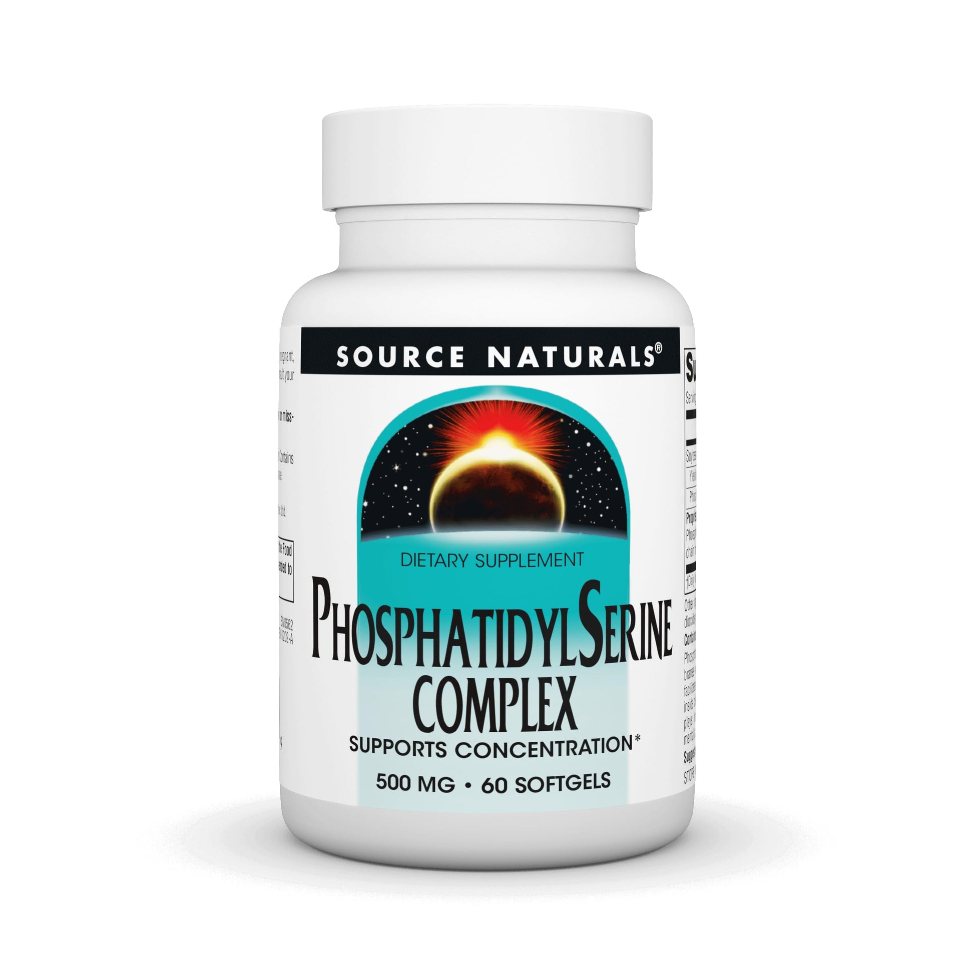 Source Naturals Phosphatidyl Serine Complex Softgels, 500 mg, 60 Softgels