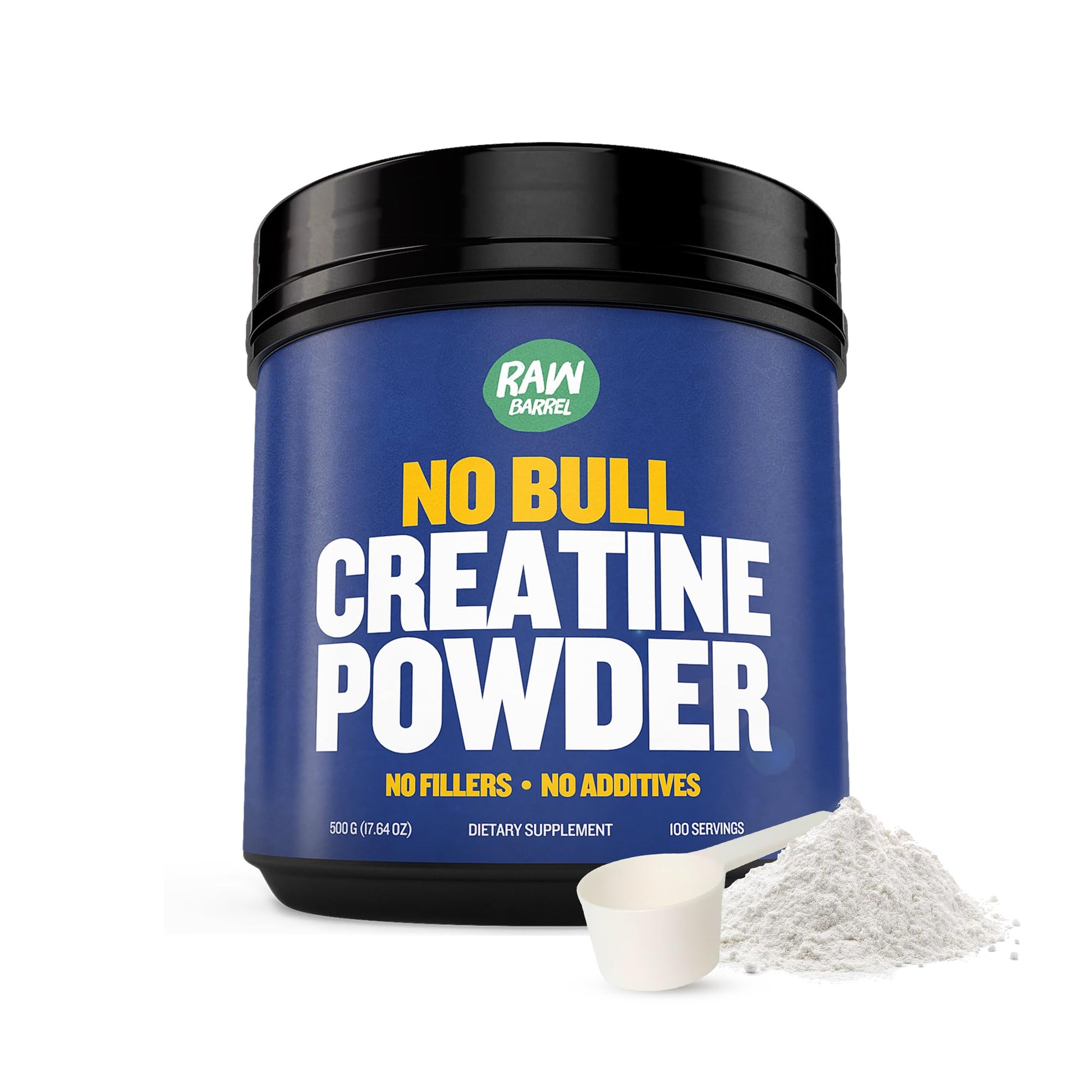 Raw Barrel No Bull Creatine Monohydrate Powder 1.1 lb