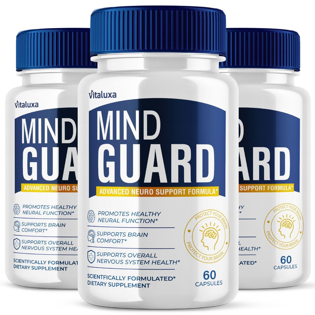Vitaluxa Mind Guard Brain Supplement Capsules 180 Count