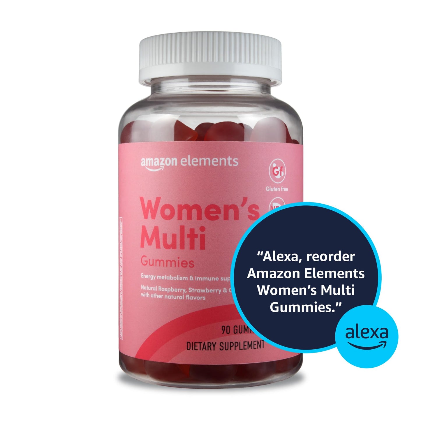 Amazon Elements Adult Women’s Organic Multivitamins Gummies 90 Count