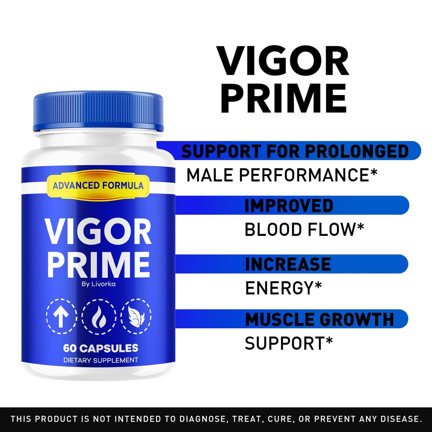 LIVORKA Vigor Prime for Men, 60 Capsules