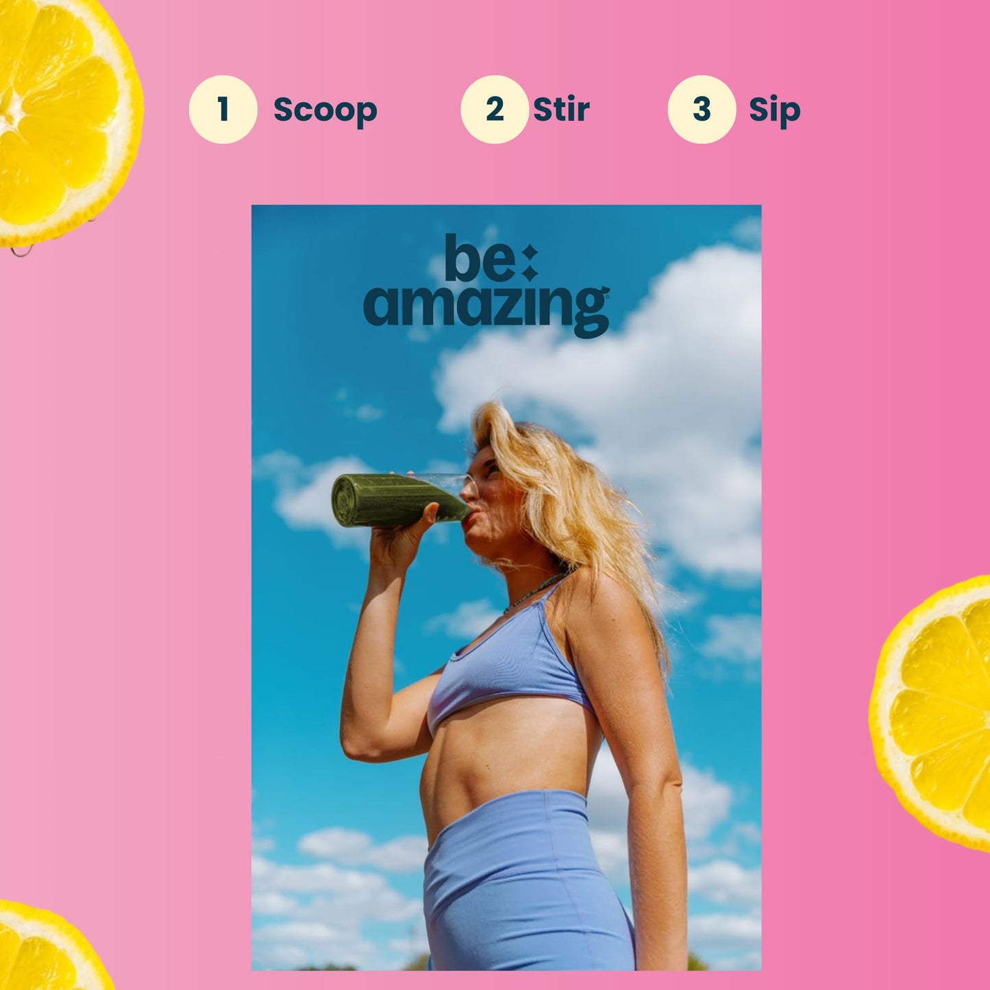 BE AMAZING Super Greens Powder with Prebiotics, Digestive Enzymes & Antioxidants, 35 Fruits & Veggies, Electrolytes & Fiber, Vegan, Gluten Free Juice & Smoothie Mix, Pink Lemonade 10