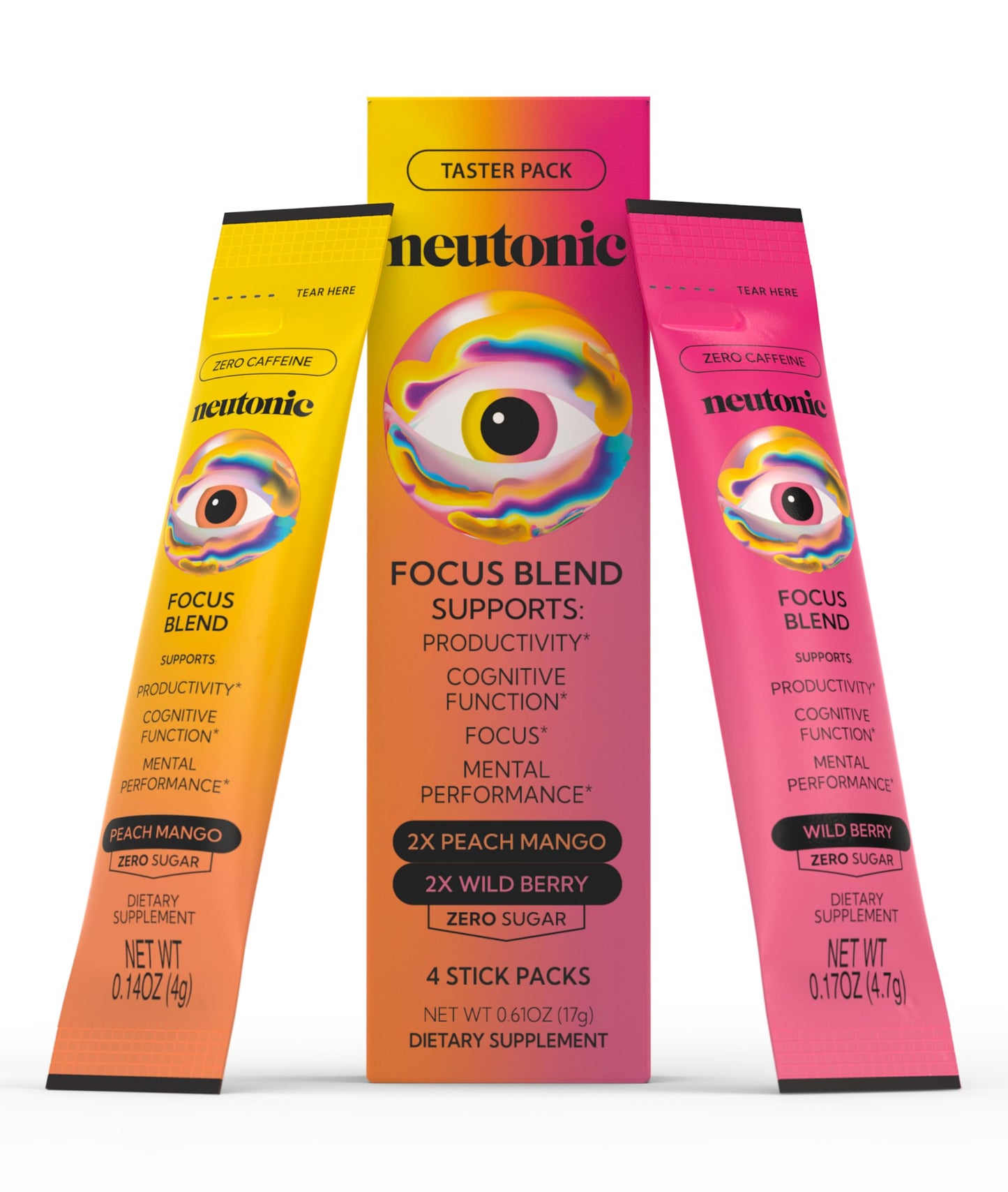 Neutonic Nootropic Focus Blend Powder Pack of 4