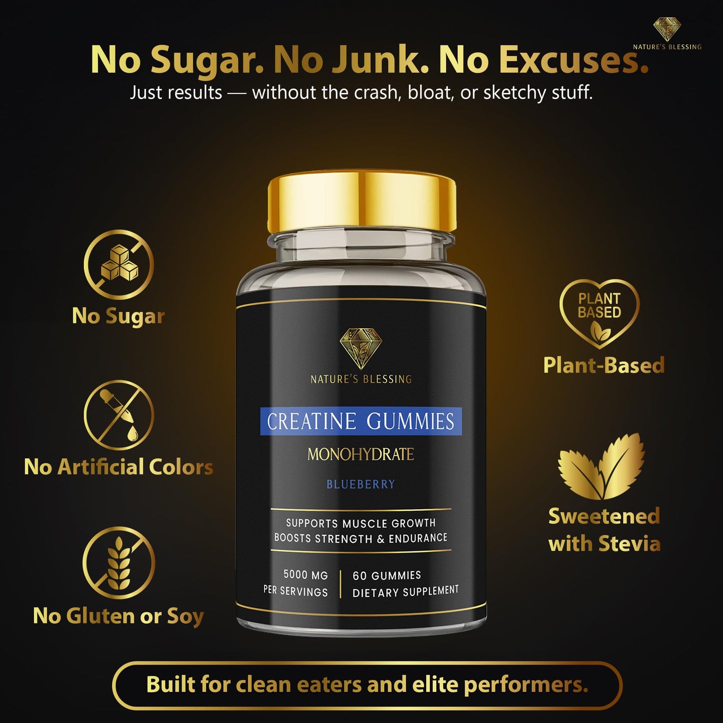 Nature's Blessing Creatine Gummies 1 Count