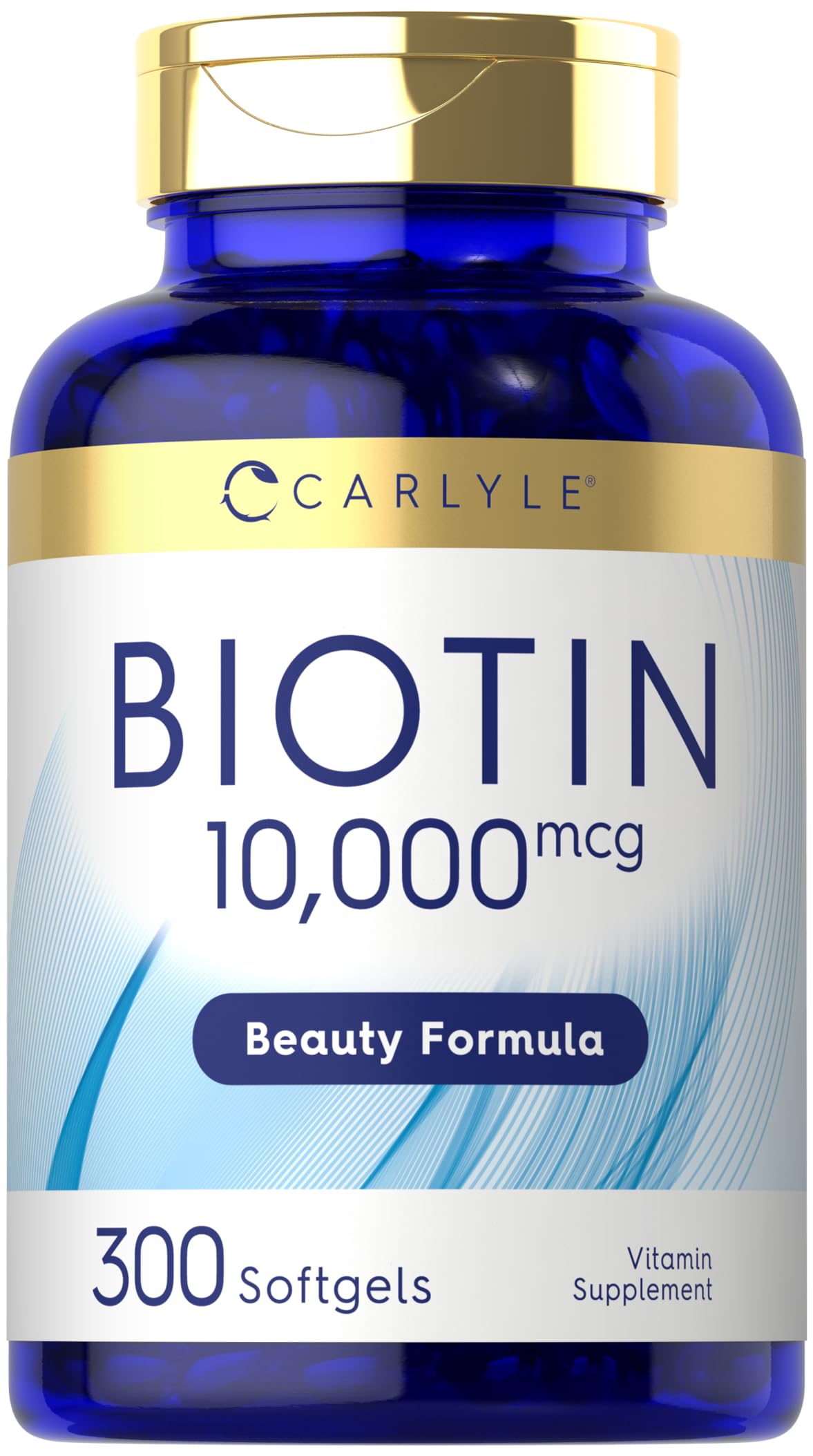 Carlyle Biotin 10000mcg Softgels, 300 Count