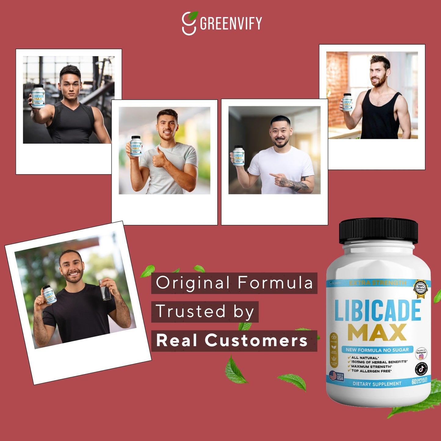 GREENVIFY Libicade Max Maca Root Supplement Capsule 60