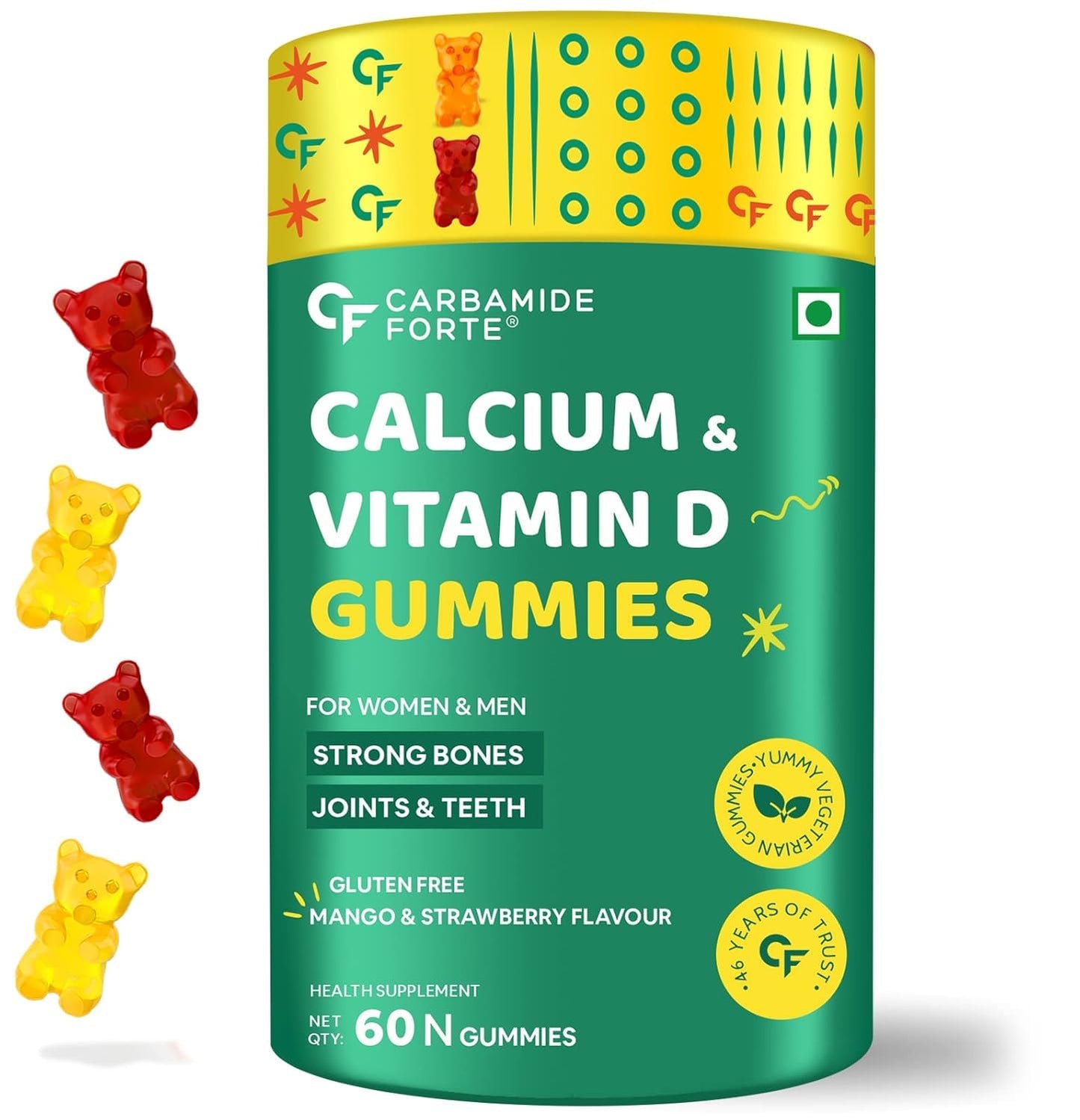 Generic Calcium with Vitamin D Gummies, 60 Gummies