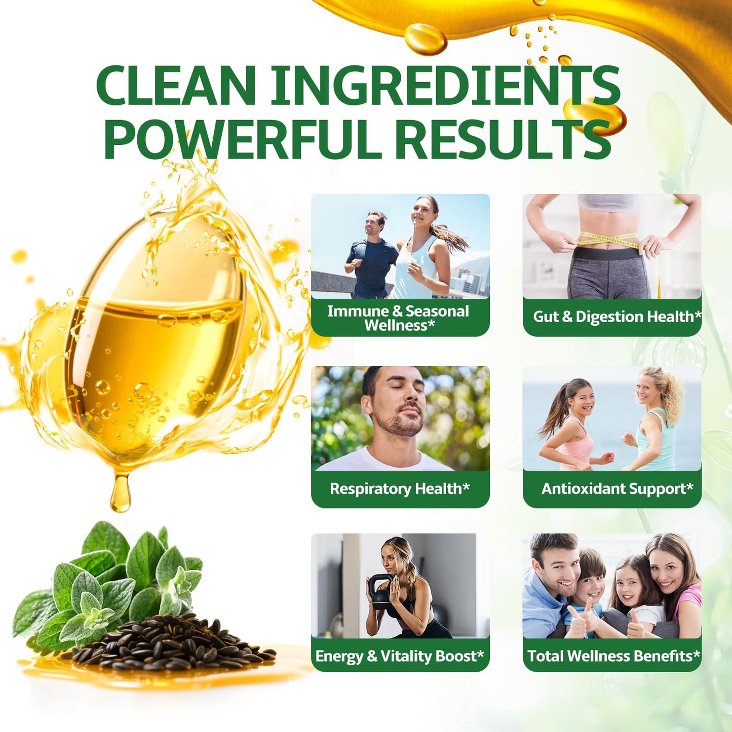 Obill NuTrance Oil of Oregano with Black Seed Oil Organic Softgels, 300 Softgels