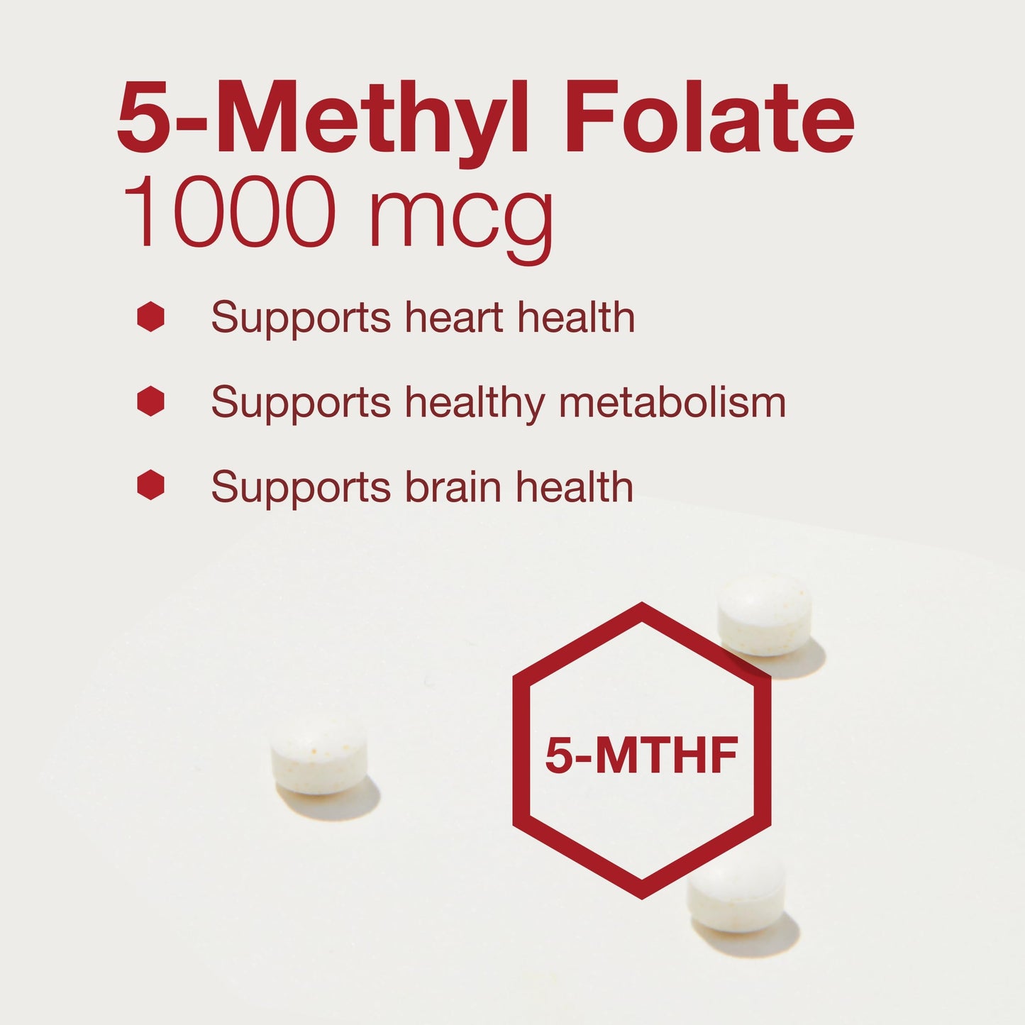 PROTOCOL FOR LIFE BALANCE 5-Methylfolate 1,000mcg Tablet, 90 Count
