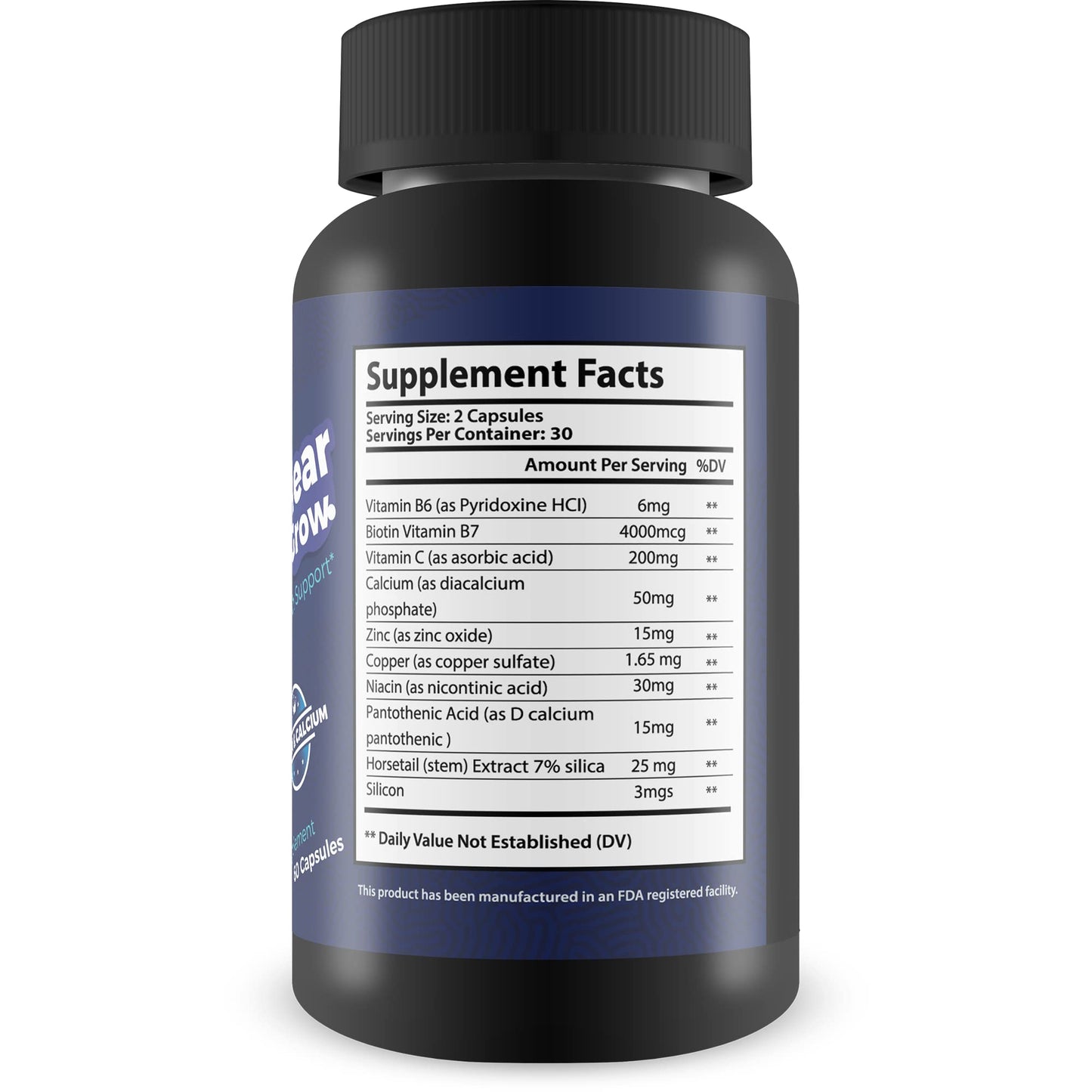 Generic Fungus Clear Grow Nail, Skin & Hair Growth Support Capsule, 1 Capsule