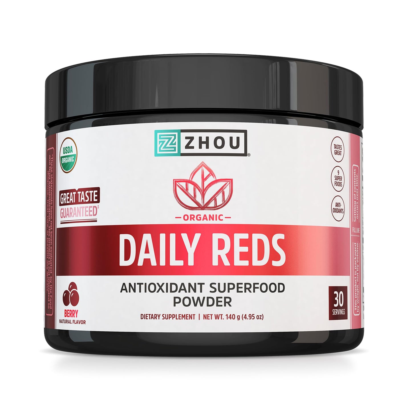 ZHOU Organic Reds Powder 4.95 oz