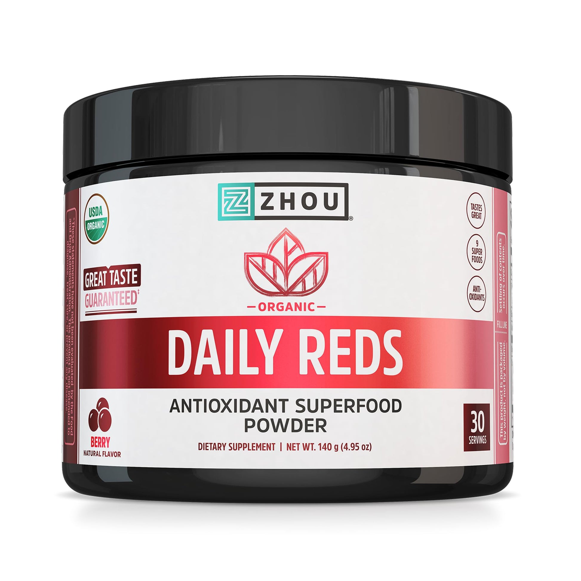 ZHOU Organic Reds Powder 4.95 oz