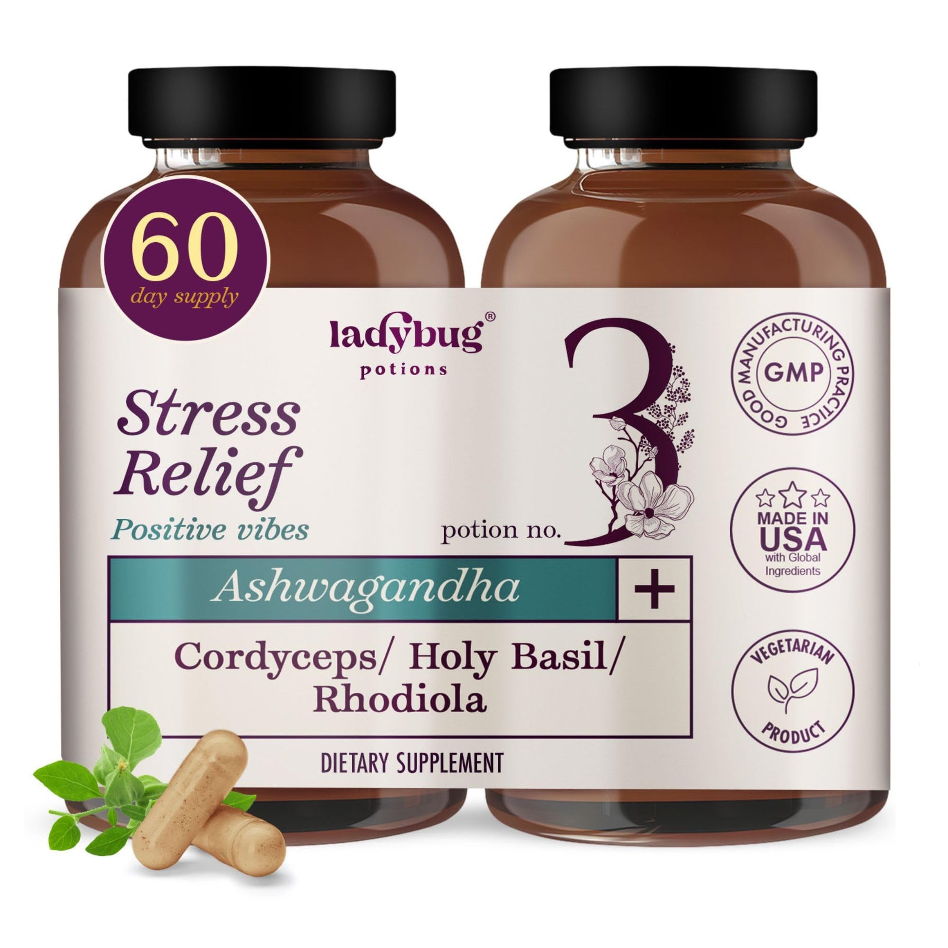 Ladybug Potions Organic Mood Pills Capsules, 1 Capsule
