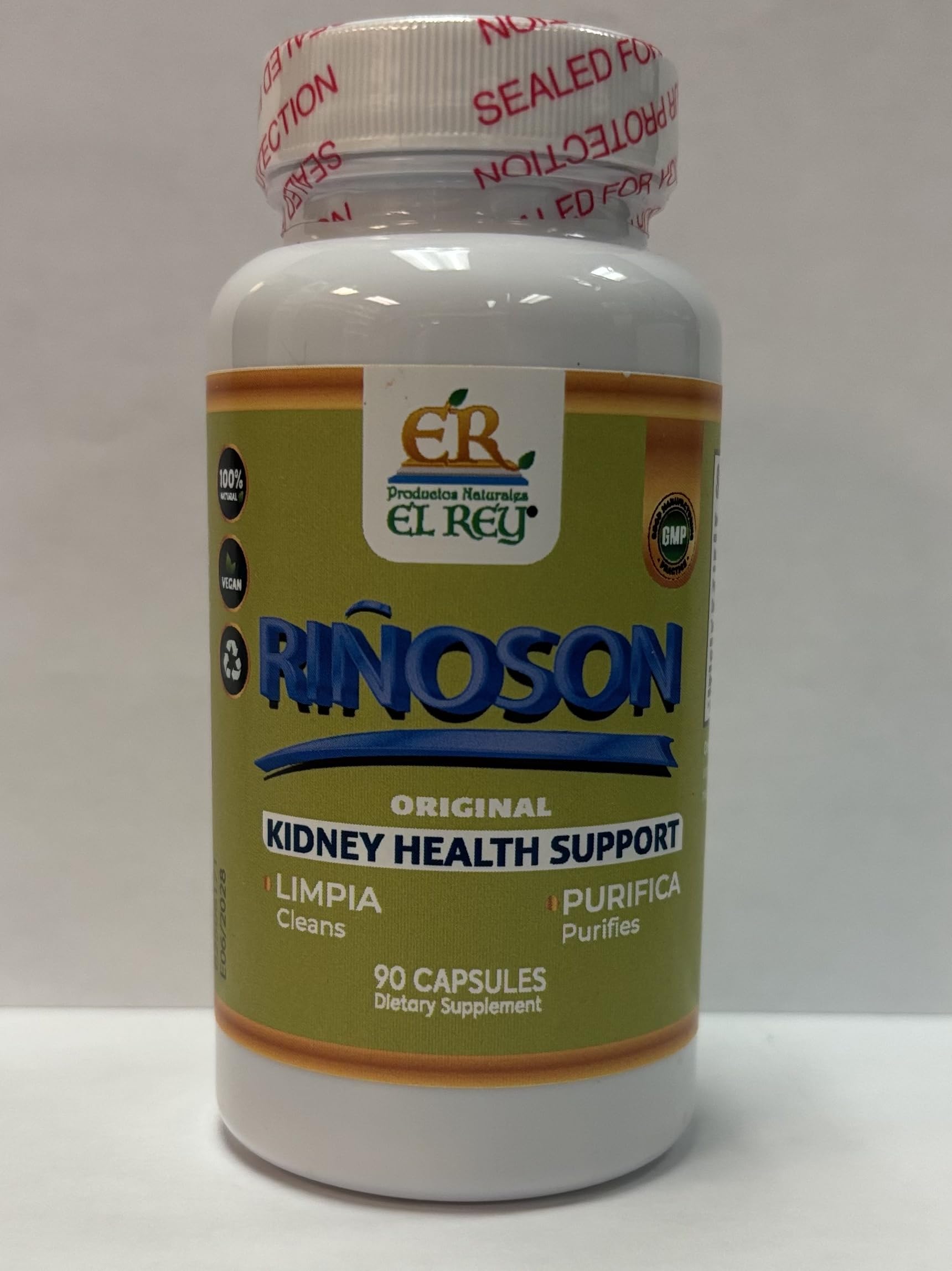 Productos Naturales El Rey Riñoson El Rey (1000 mg of Herbal Blend for Kidney) Capsule 1 Count