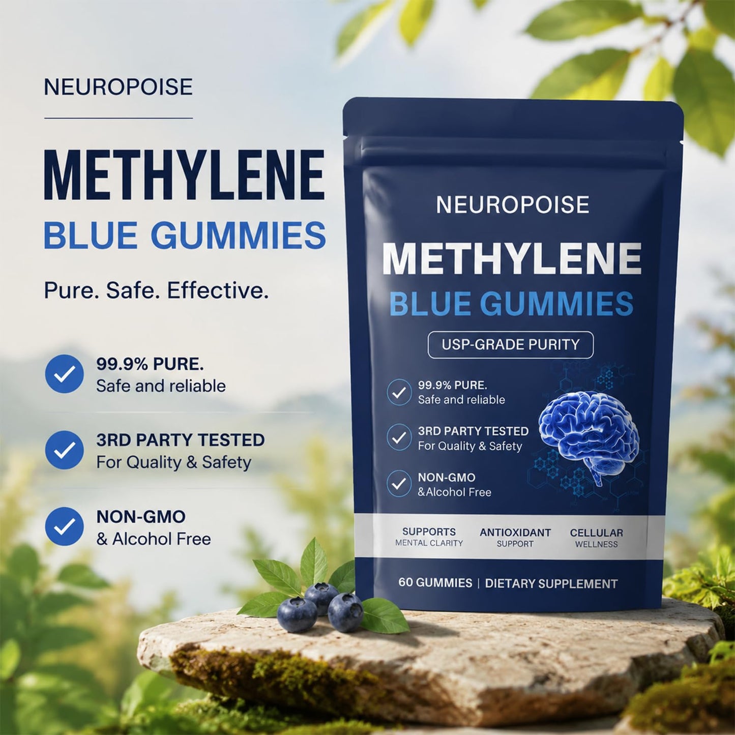 NEUROPOISE Methylene Blue Capsule, 1 Capsule