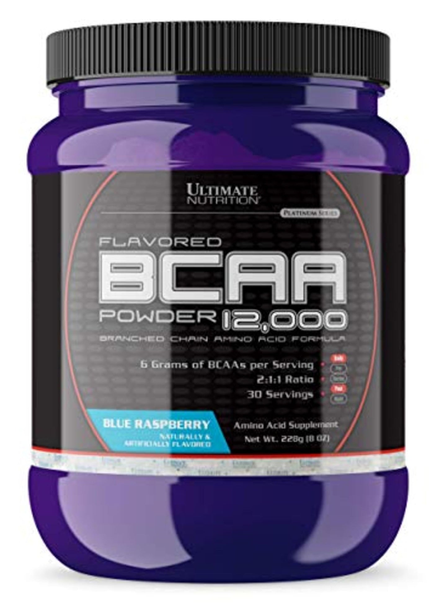 Ultimate Nutrition Flavored BCAA Powder Blue Raspberry 8