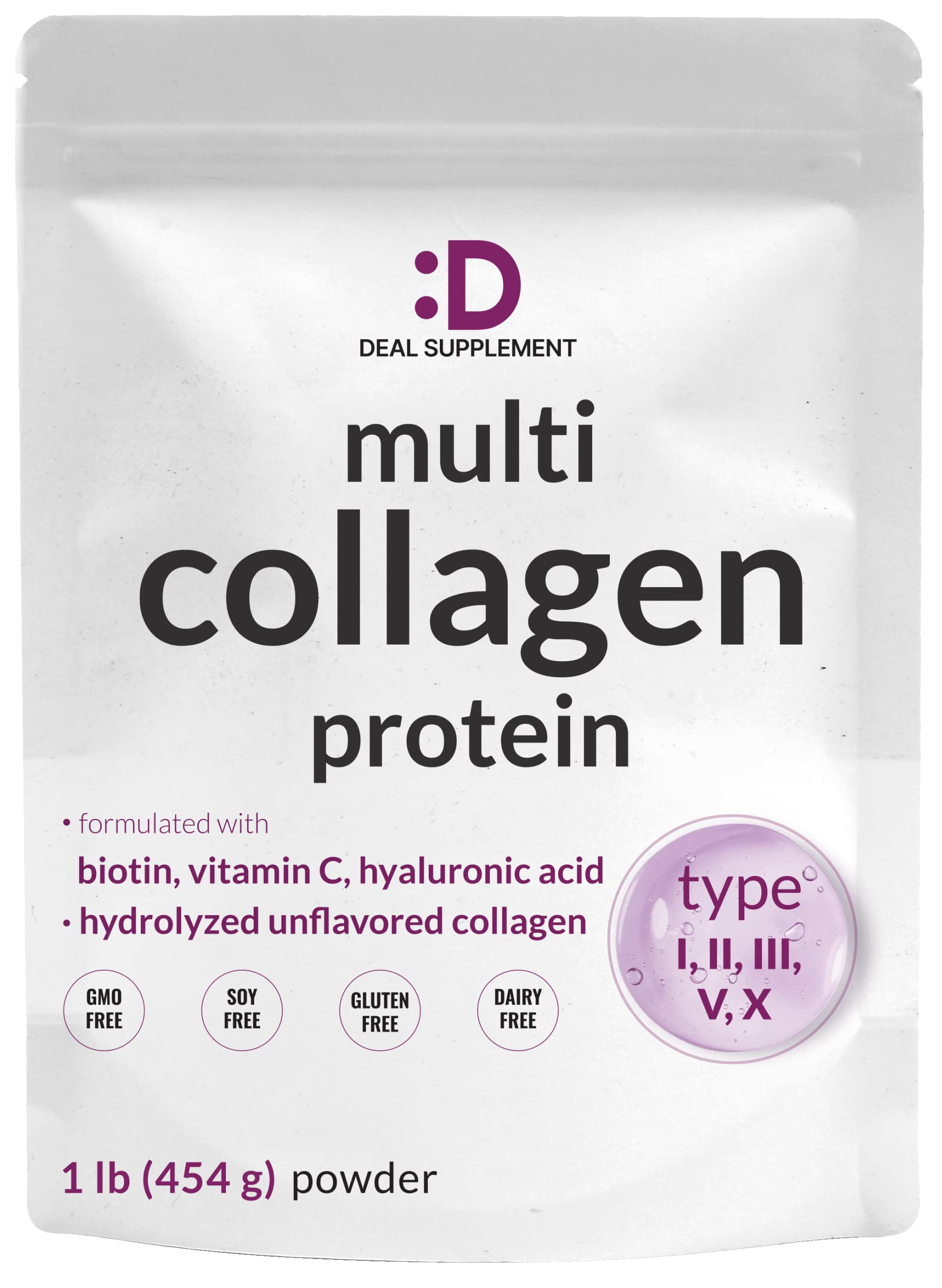 DEAL SUPPLEMENT Multi Collagen Protein Powder 16 oz