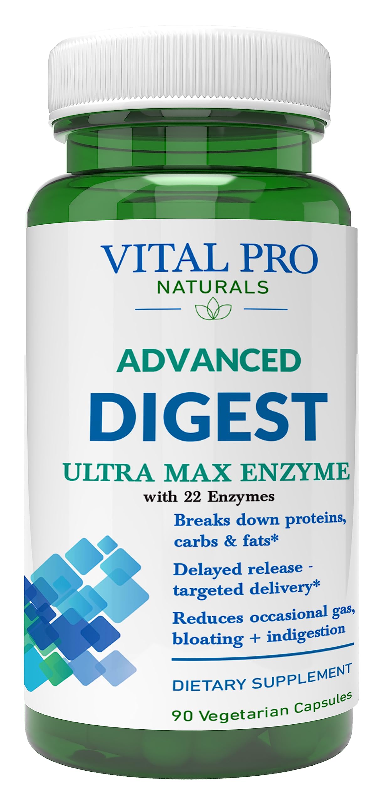 Vital Planet Advanced Digestive Enzyme Capsules, 90 Count