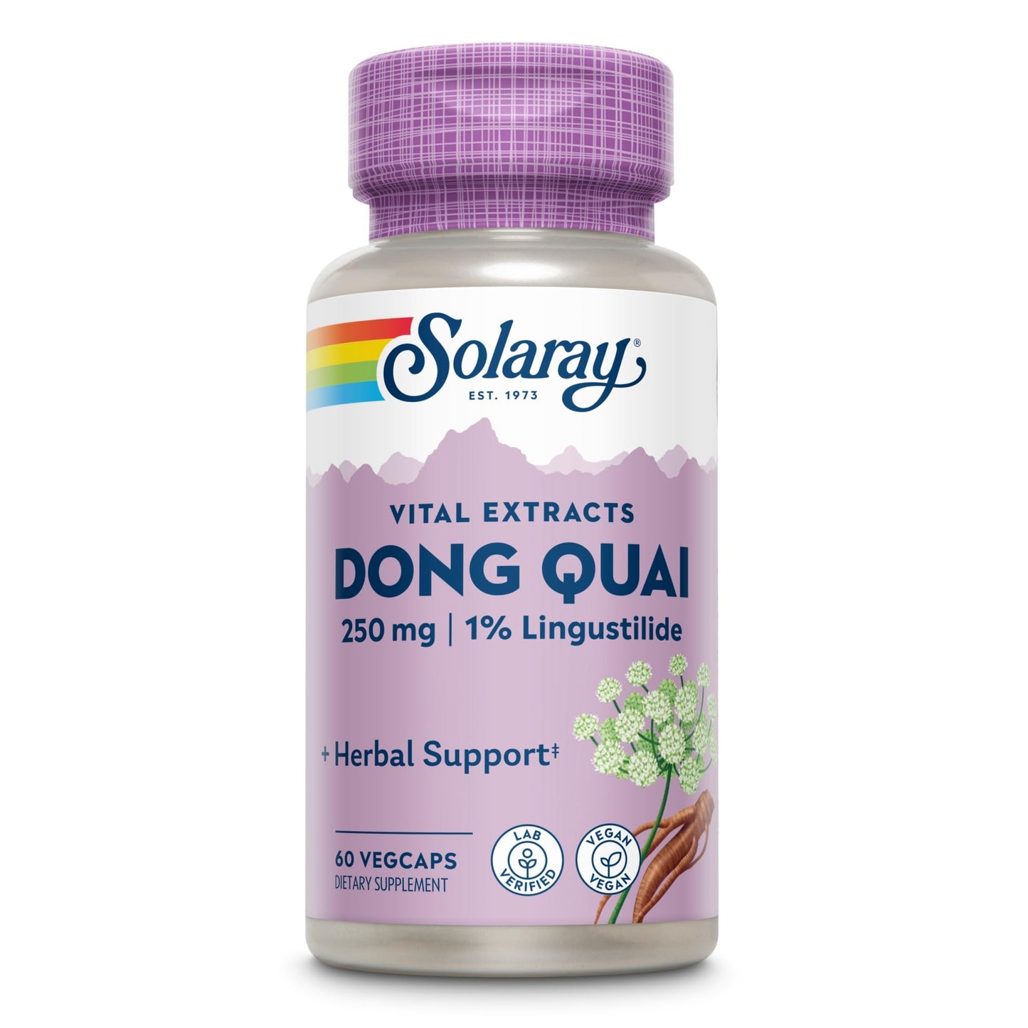 Solaray Dong Quai Root Extract 250 mg Capsule, 60 Capsules