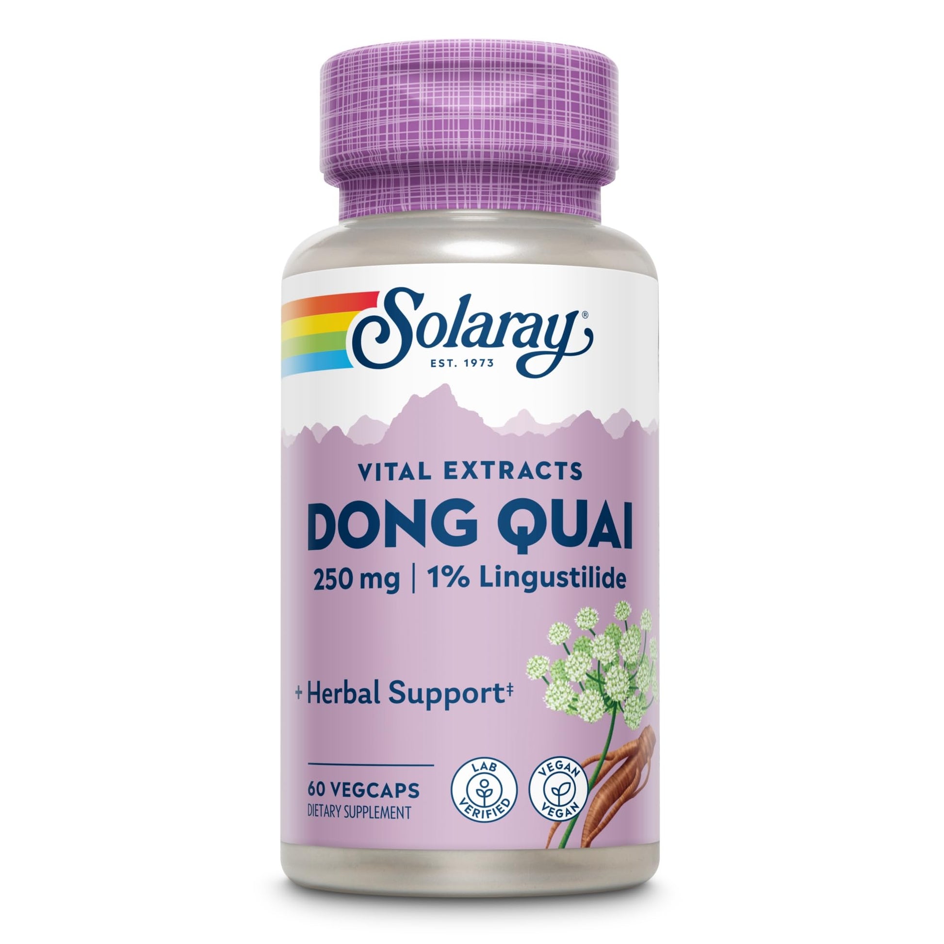 Solaray Dong Quai Root Extract 250 mg Capsule, 60 Capsules