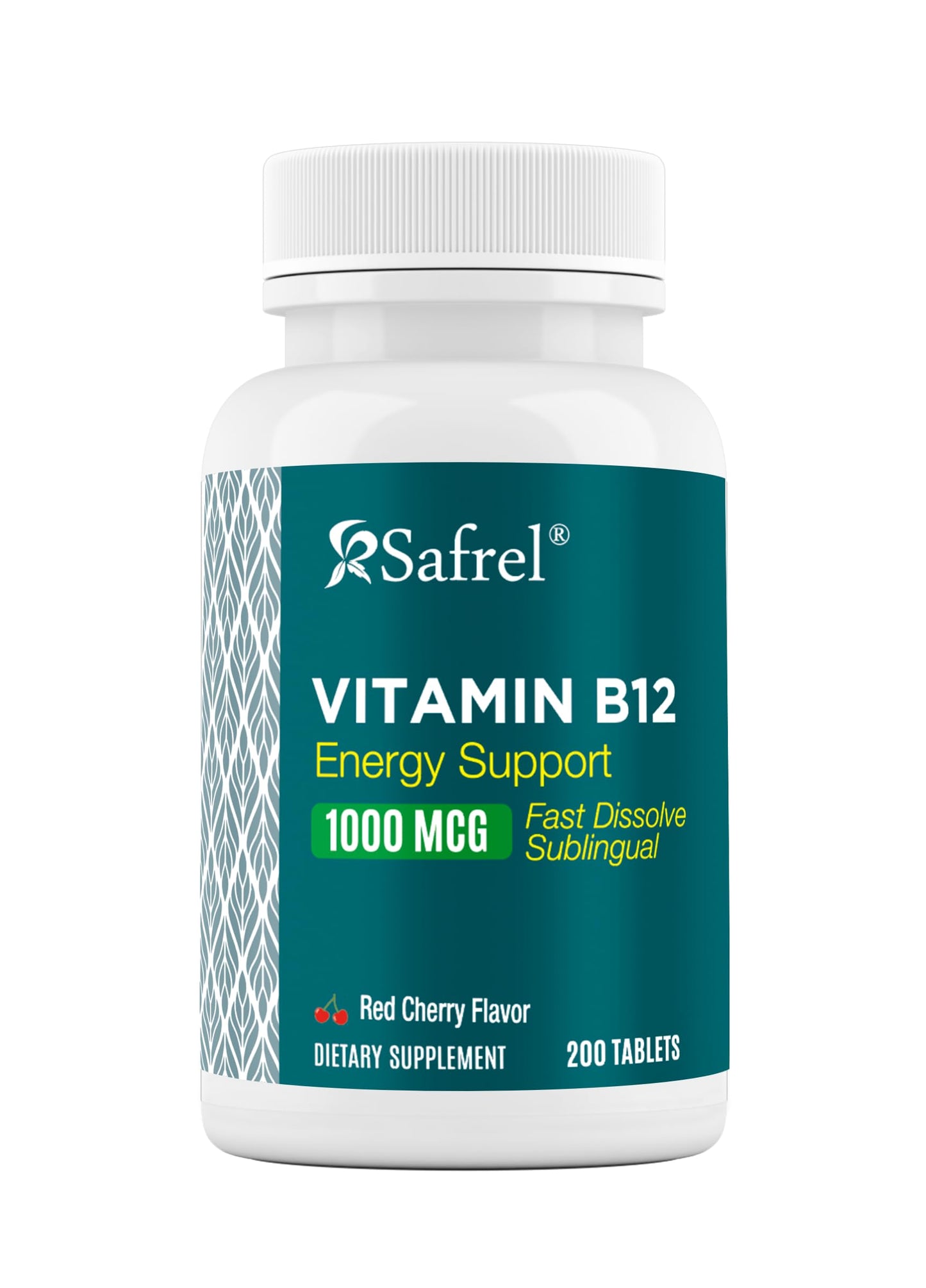 Safrel Vitamin B12 1000 mcg Tablets, 200 Count
