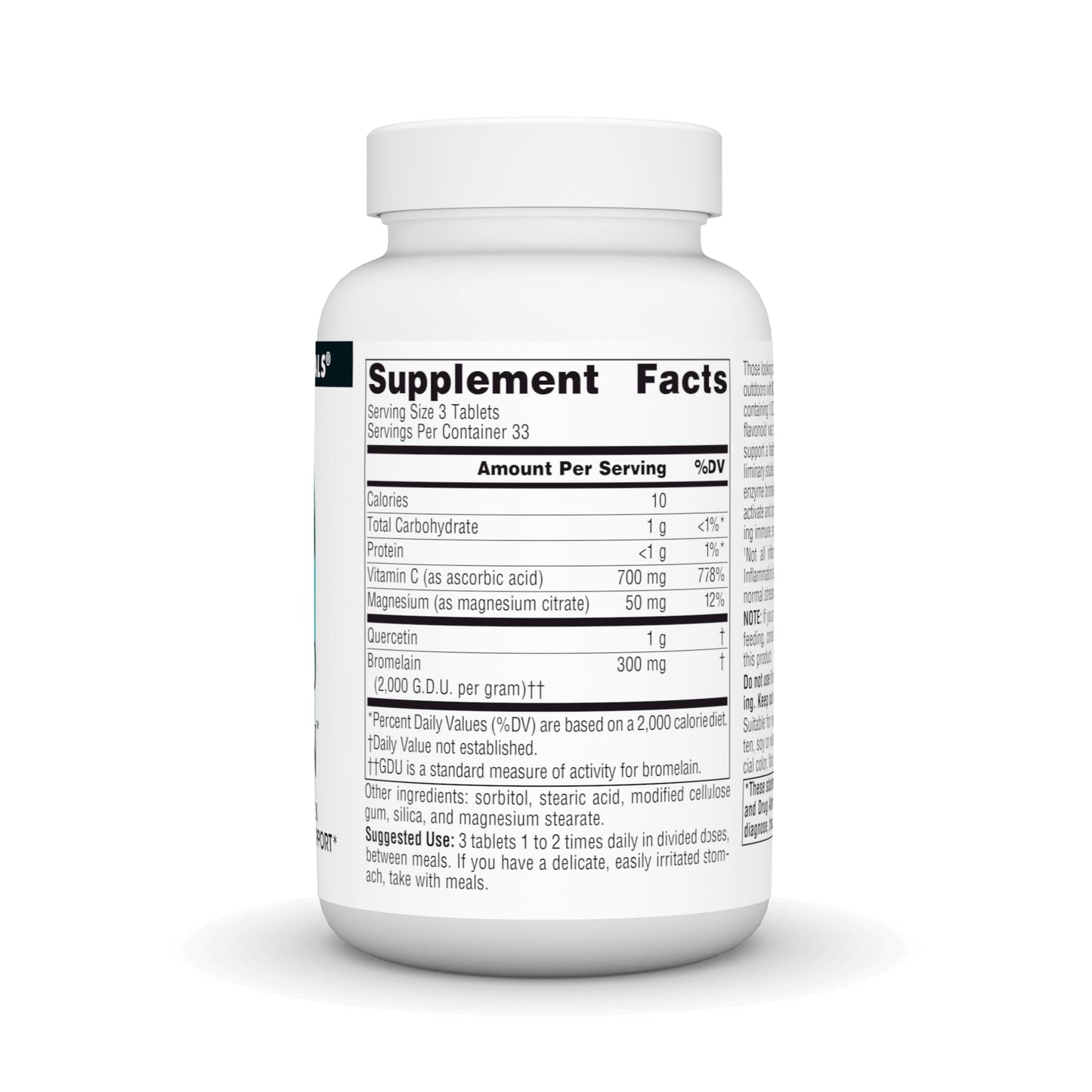 Source Naturals Activated Quercetin - Plant-Derived Bioflavonoid Complex - Seasonal & Immune Defense 100 Tablets