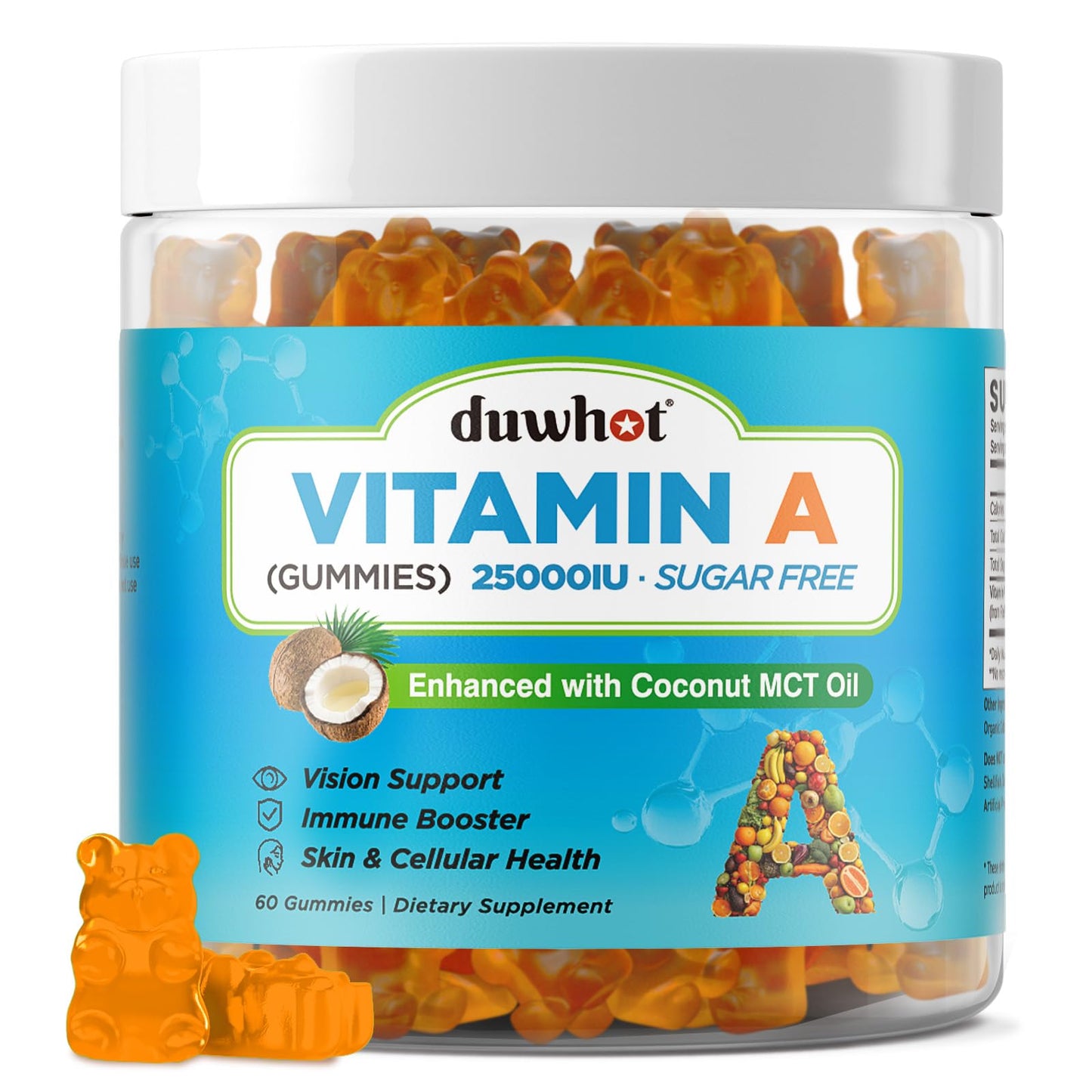 duwhot Vitamin A Gummies 60 Gummies
