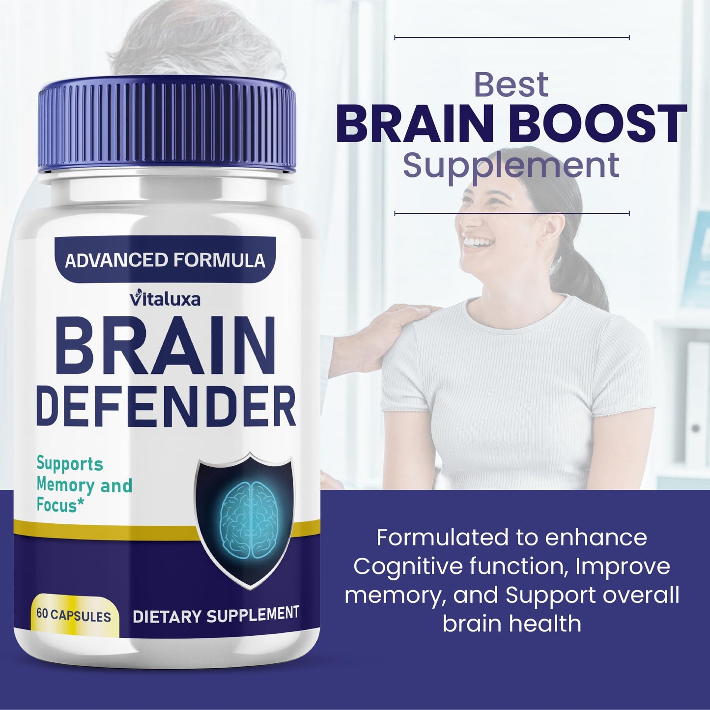 Vitaluxa Brain Defender Capsules 180 Count