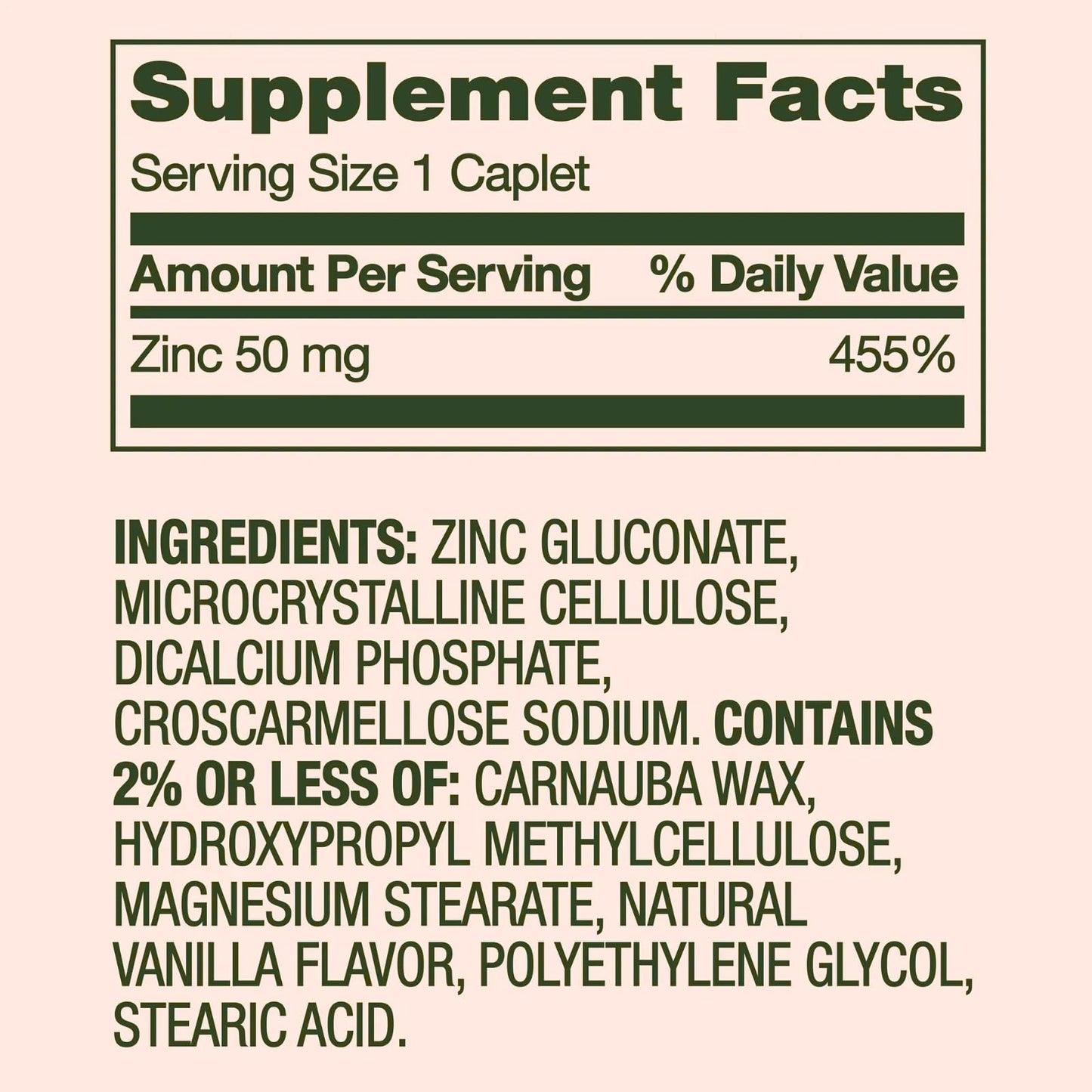 Generic Zinc 50 mg Tablet 200 Count