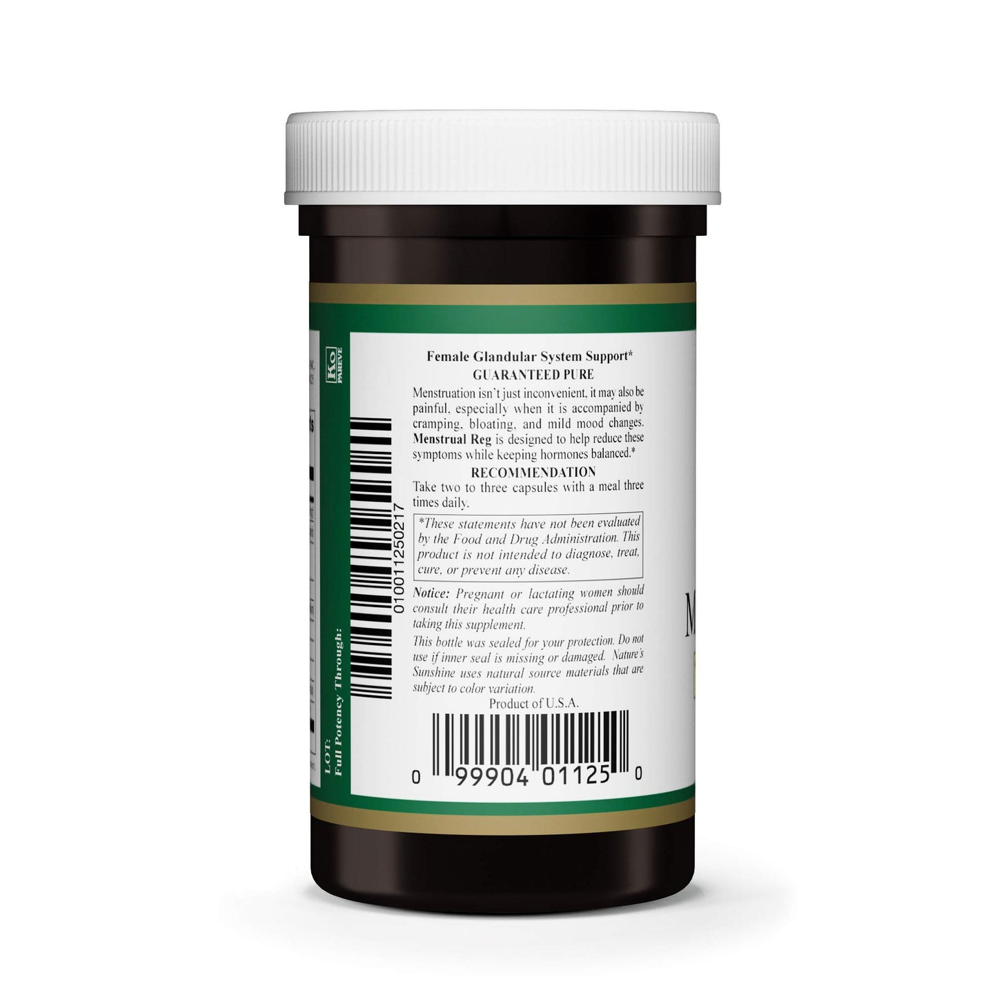 Nature's Sunshine Menstrual Reg Capsules 100