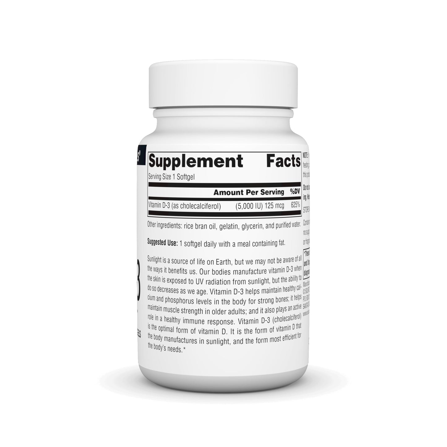 Source Naturals Vitamin D-3 1000 IU Softgels, 200