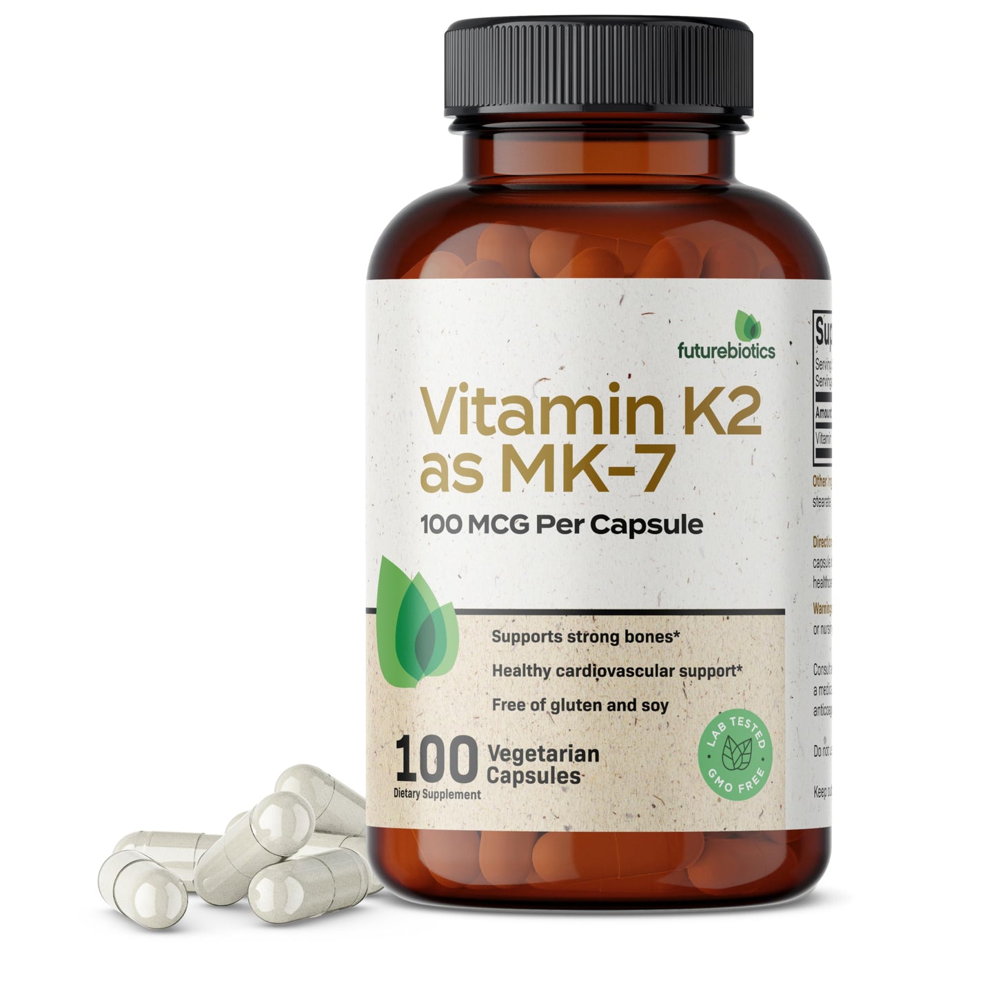 Futurebiotics Vitamin K2 as MK-7 100 mcg Capsule, 100 Count