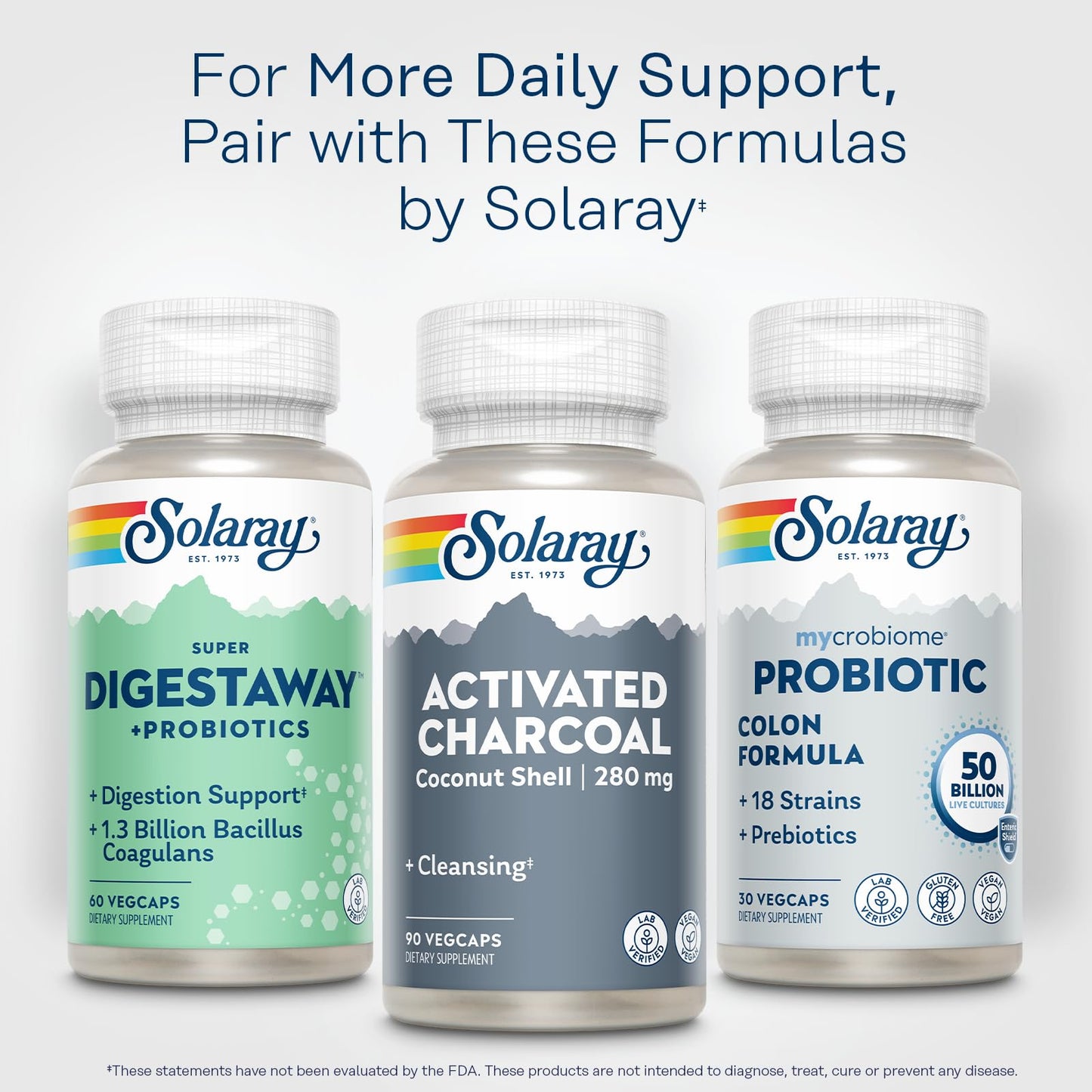 SOLARAY Activated Charcoal Supplement Capsule 90 Count
