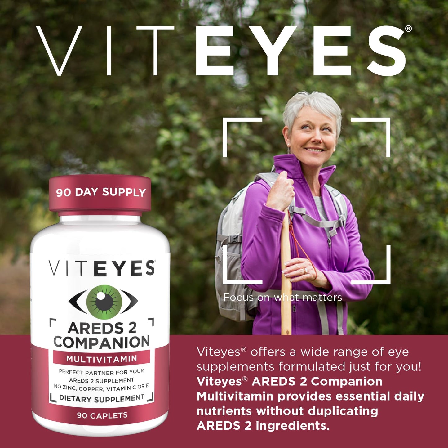 Viteyes Classic AREDS 2 Companion Multivitamin Supplement Capsule 90 Count