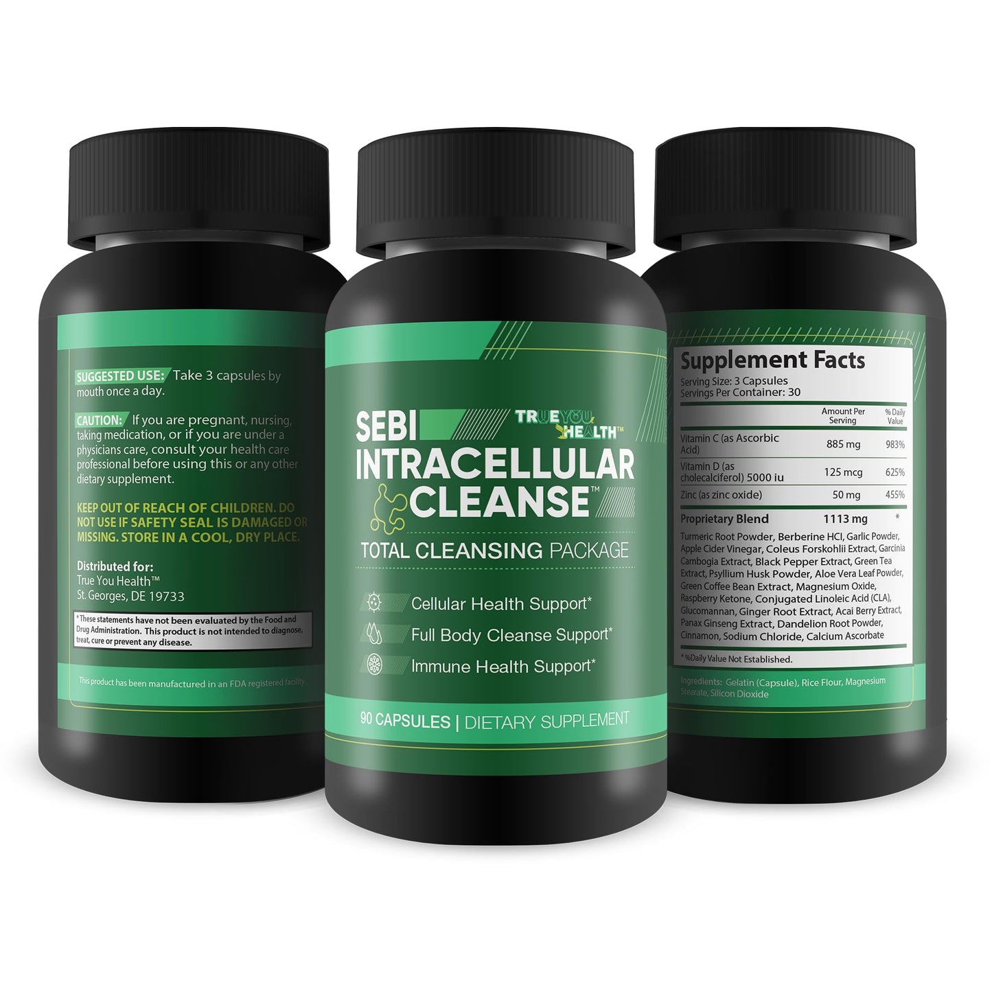 True You Health Sebi Intracellular Cleanse Capsule 90 Count