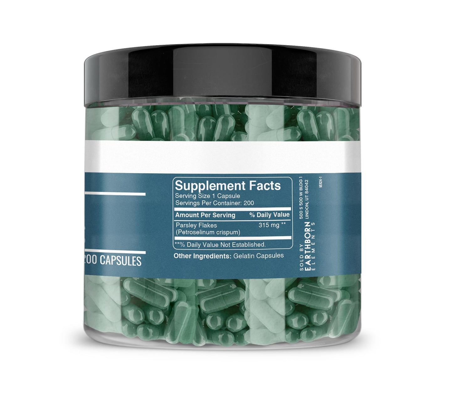 Earthborn Elements Parsley Capsules, 200 Count