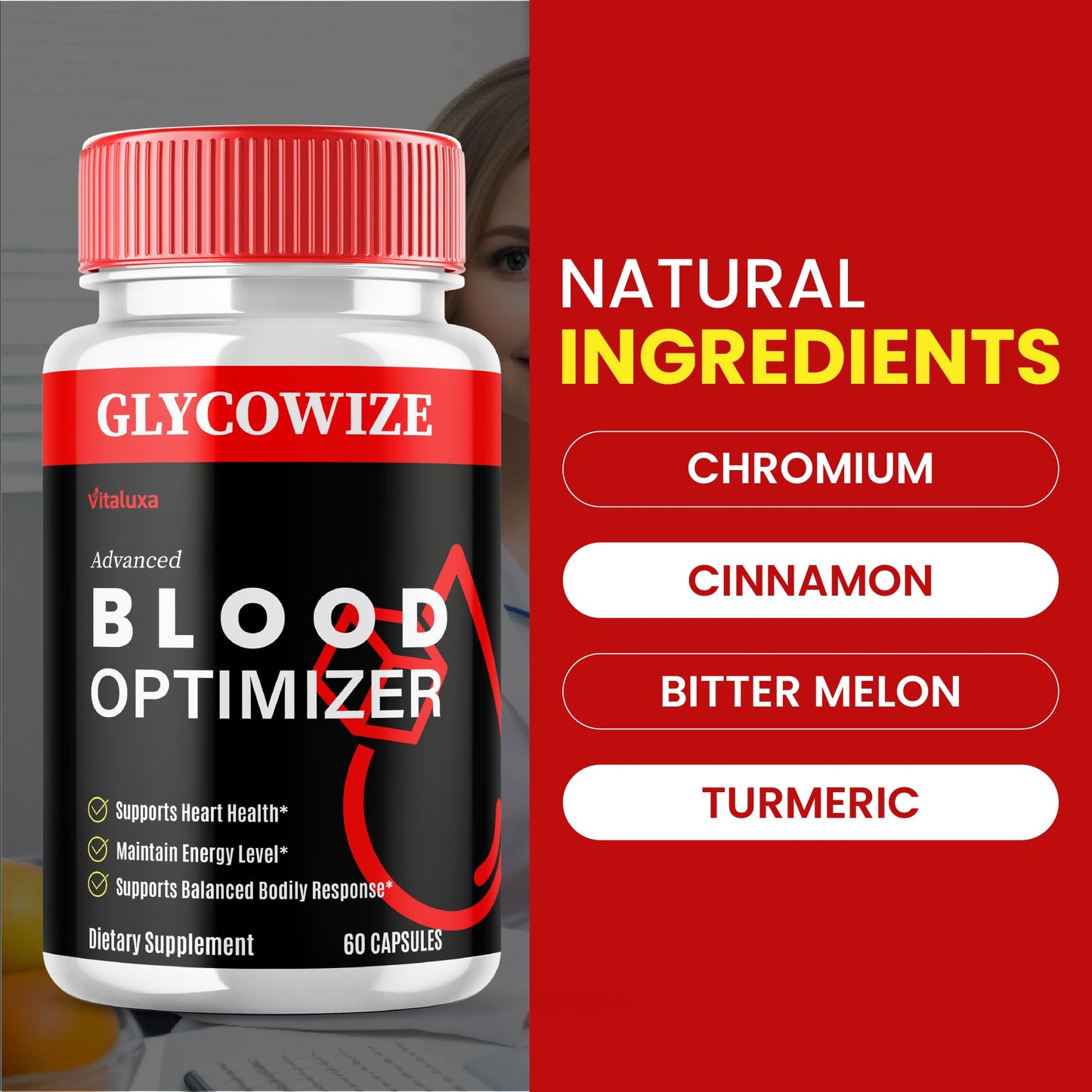 Vitaluxa Glycowize Glycogen Support 300 Capsules