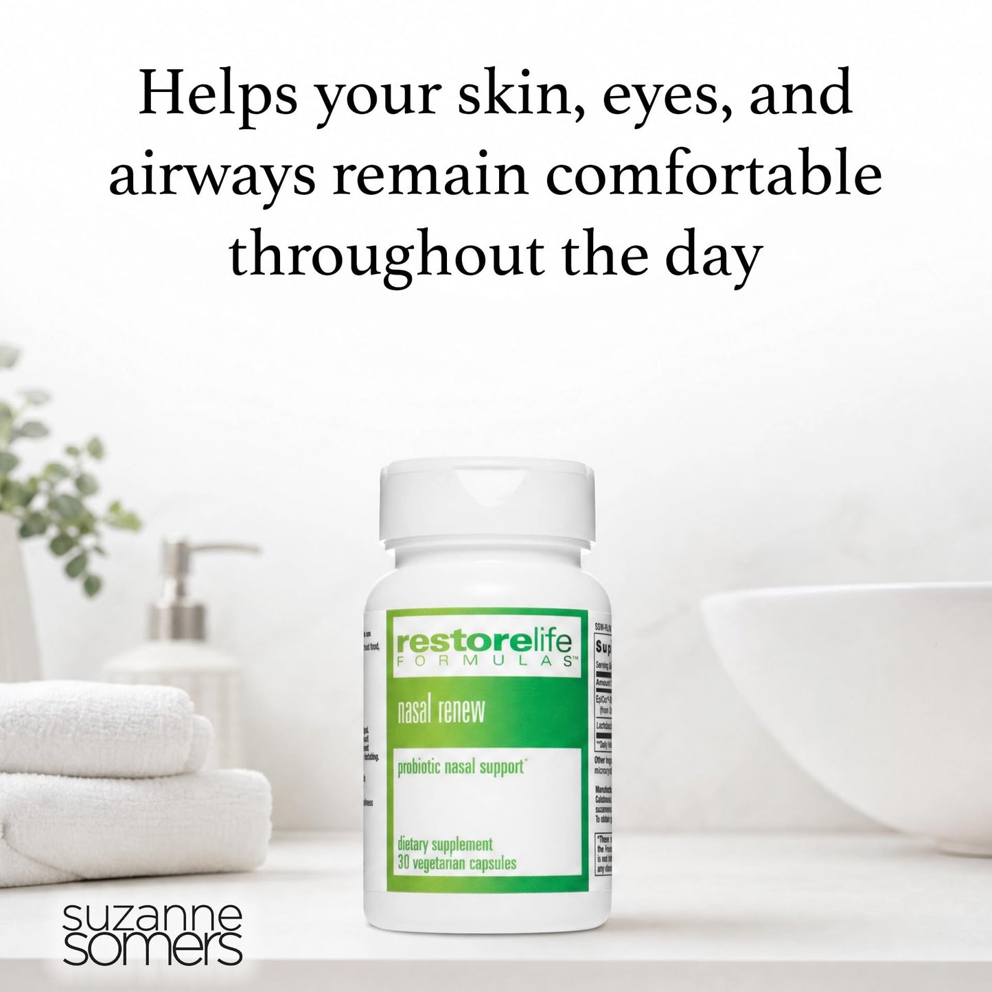 SUZANNE RestoreLife Formulas Nasal Renew Softgels 60 Count