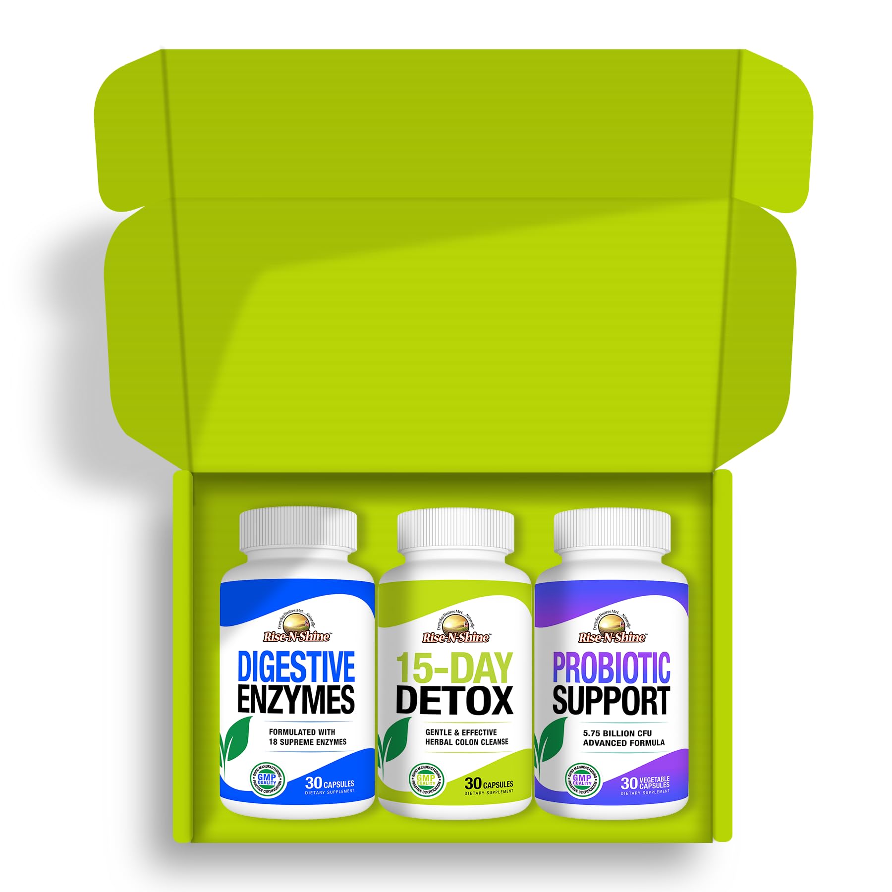 Rise-N-Shine Digestive Health Variety 3 Pack Capsules
