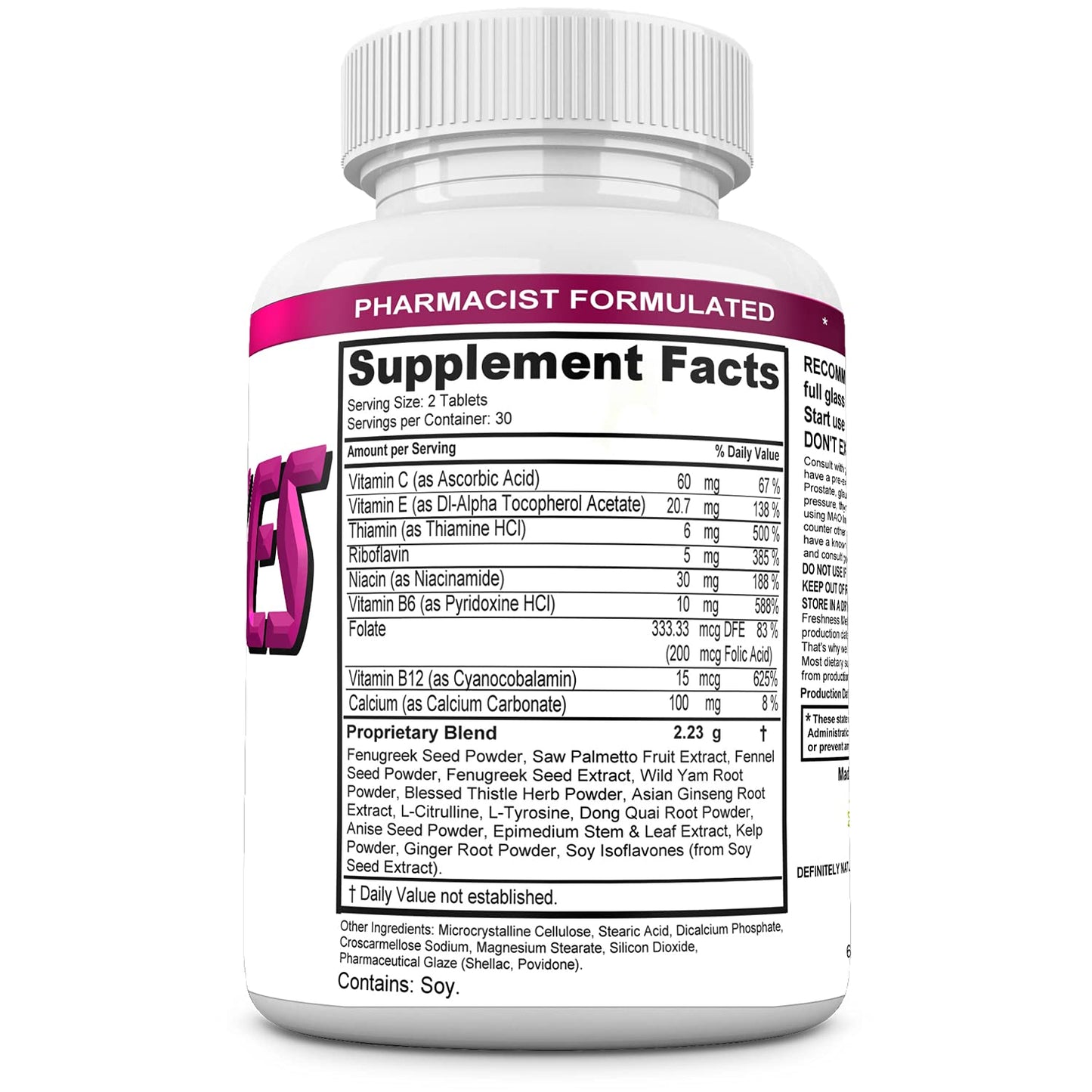 DEFENITELYNATURALS Double Curves Natural Butt Enlargement Formula 60 Tablets