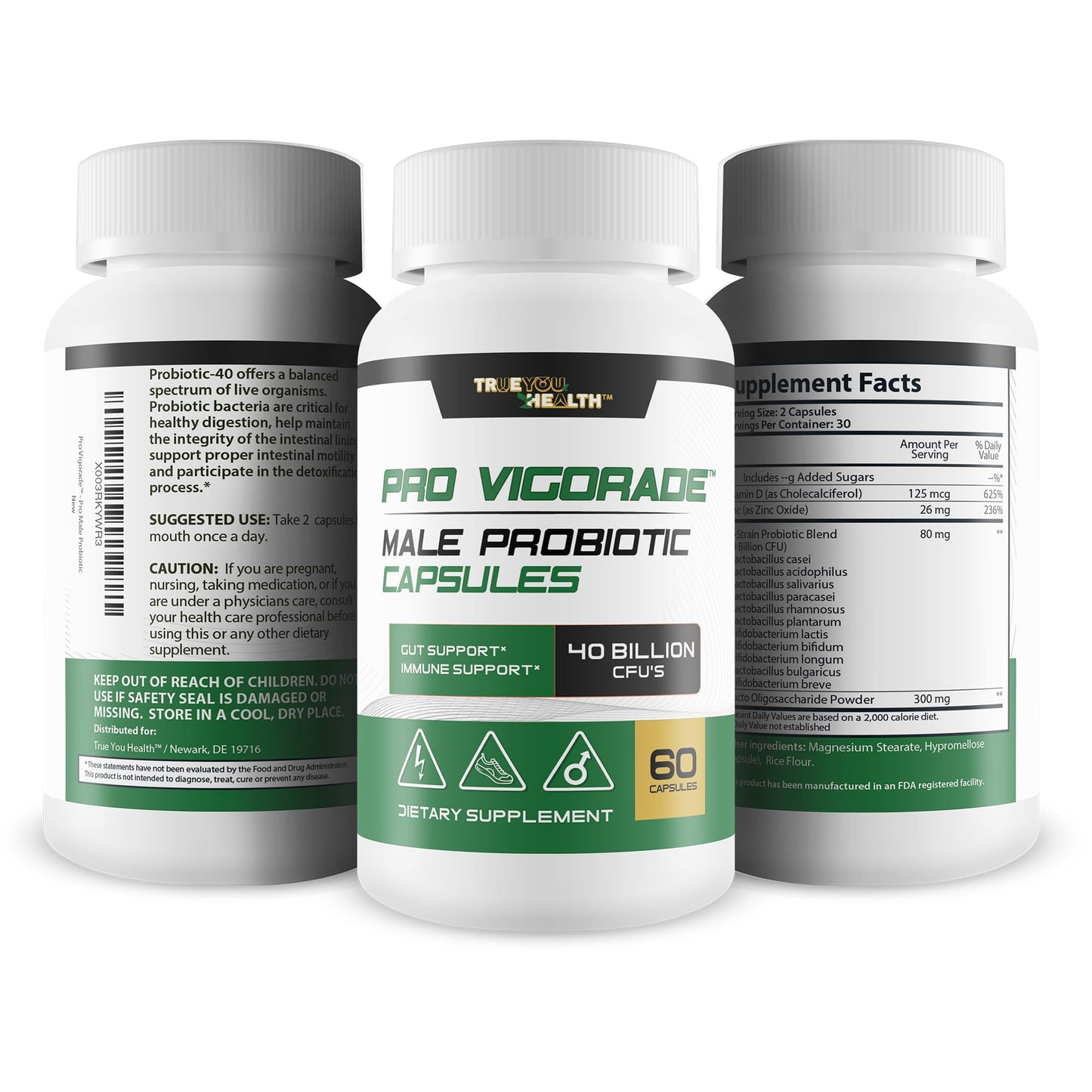 Generic Probiotic Vigorade Male Probiotic Capsules, 1 Capsule