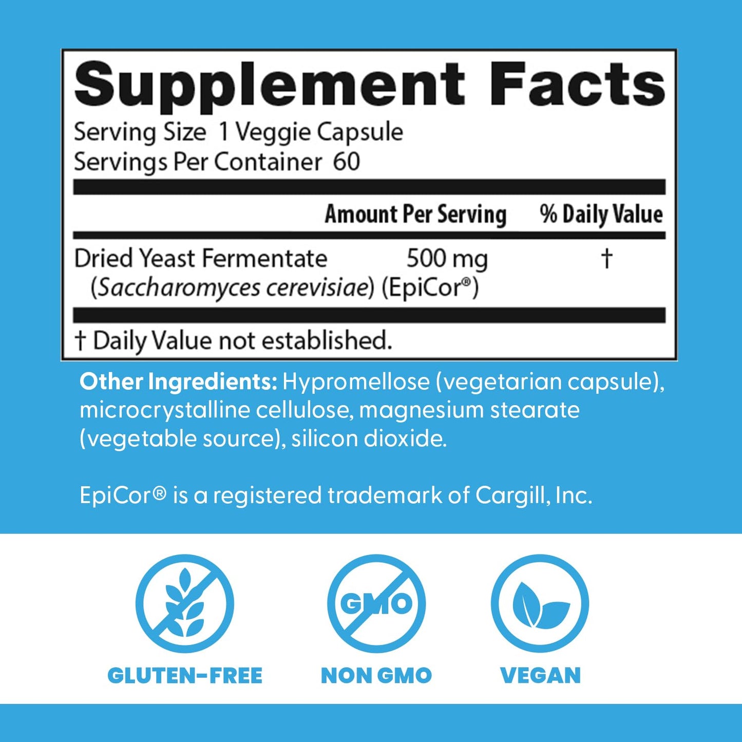 Doctor's BEST EpiCor Immune Support Postbiotic Supplement Veg Cap 60 Count