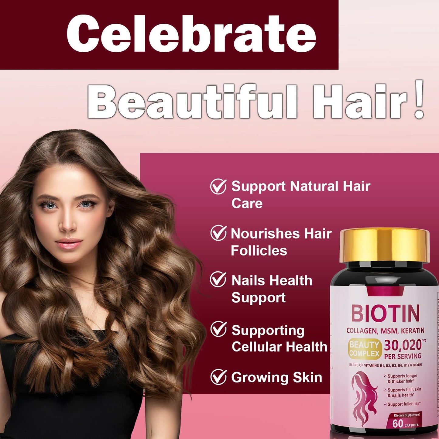 Dr. HR Biotin 10000mcg Capsules, 60 Count