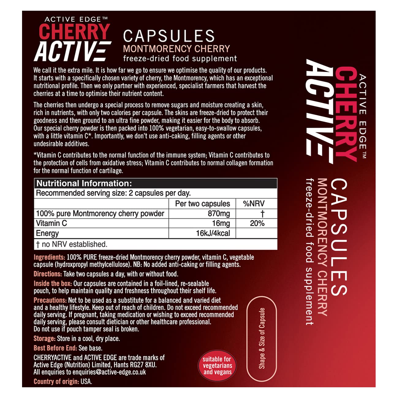 Cherry Active 60 Capsules